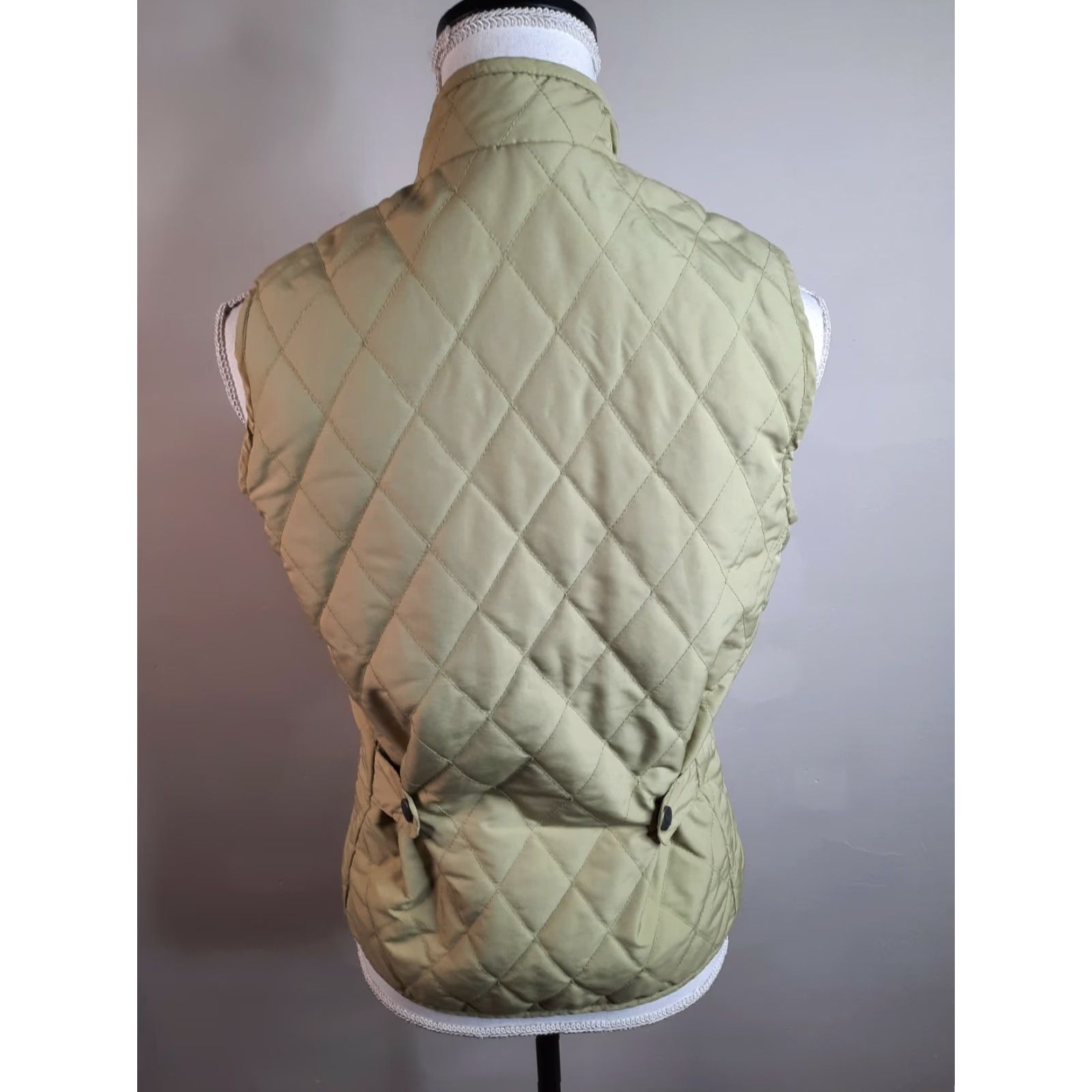 Eddie Bauer VINTAGE? No. Eddie Bauer Vest Women's XS Quilted Full-Zip Fleece Lined Mock Neck Green Jacket Size XS / US 0-2 / IT 36-38 - 7 Thumbnail