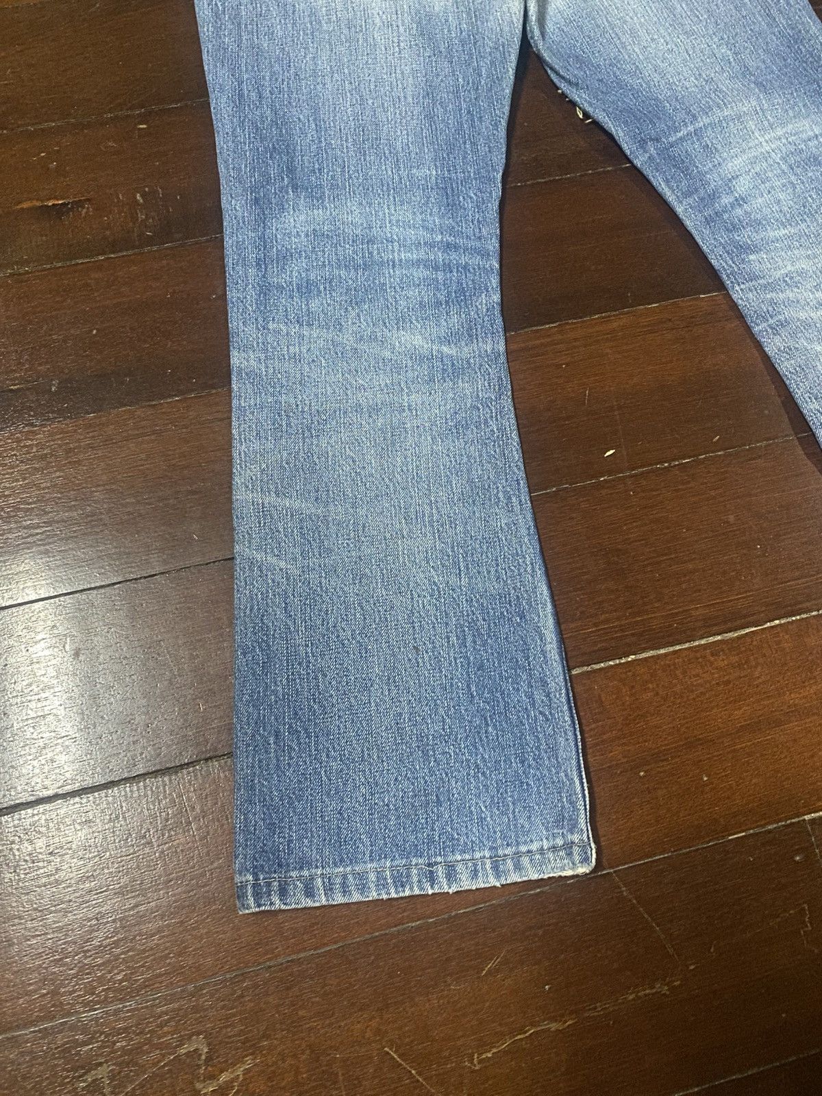 Sugar Cane Vintage sugar cane denime mud wash wide bootcut distressed Size 31" - 9 Thumbnail