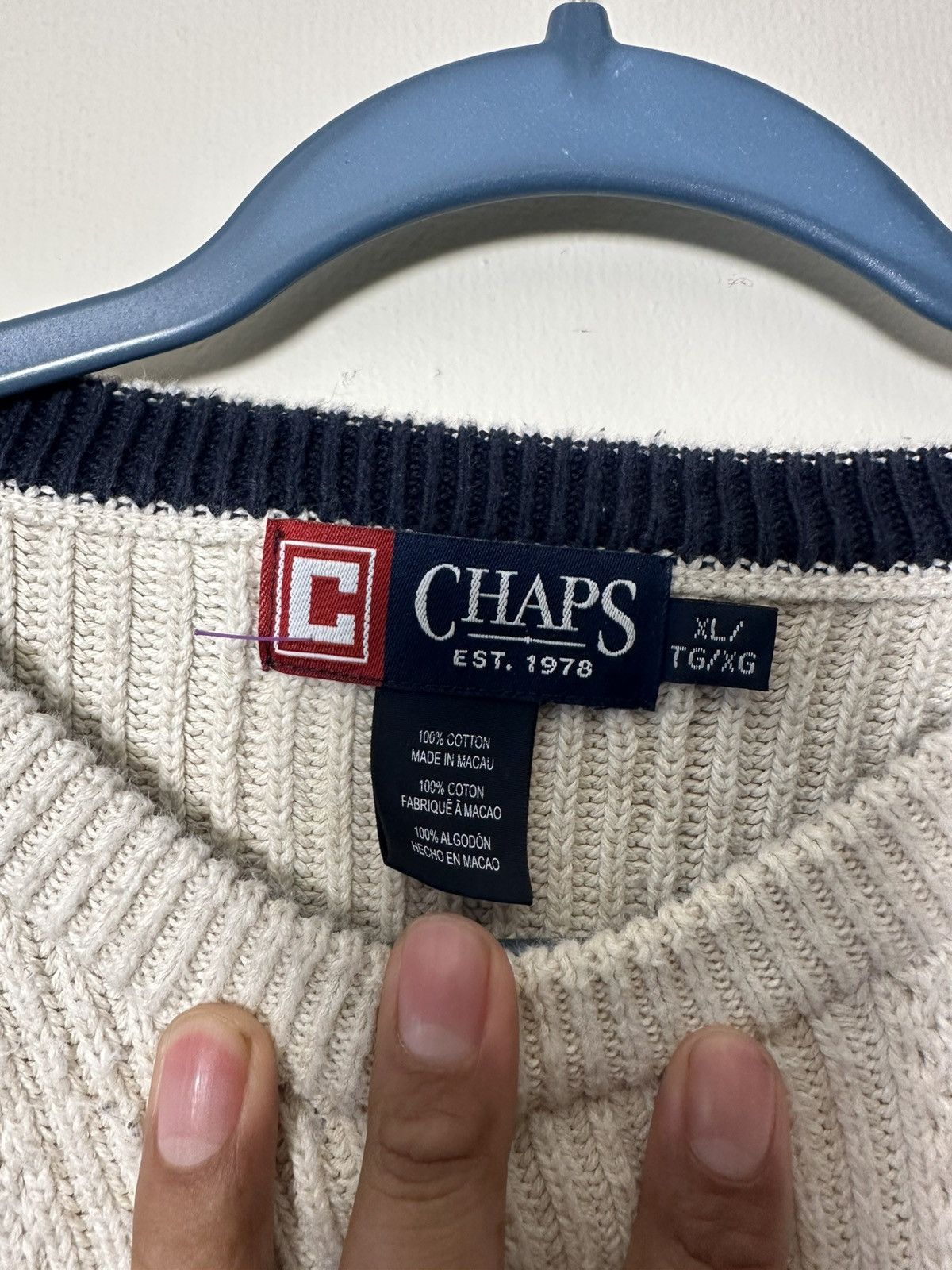 Chaps Chaps knitted crewneck Size US XL / EU 56 / 4 - 3 Thumbnail