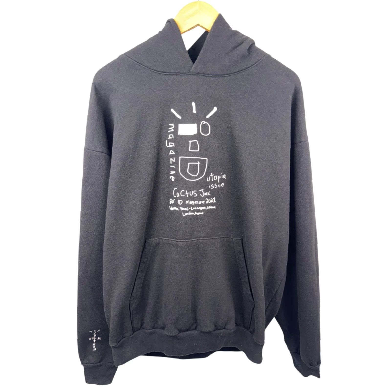 Travis Scott Cactus Jack Travis Scott Hoodie XL Black Men Pullover RARE Utopia Issue iD Magazine Utopia XL Hoodie Size XL Men Size US XL / EU 56 / 4 - 2 Thumbnail