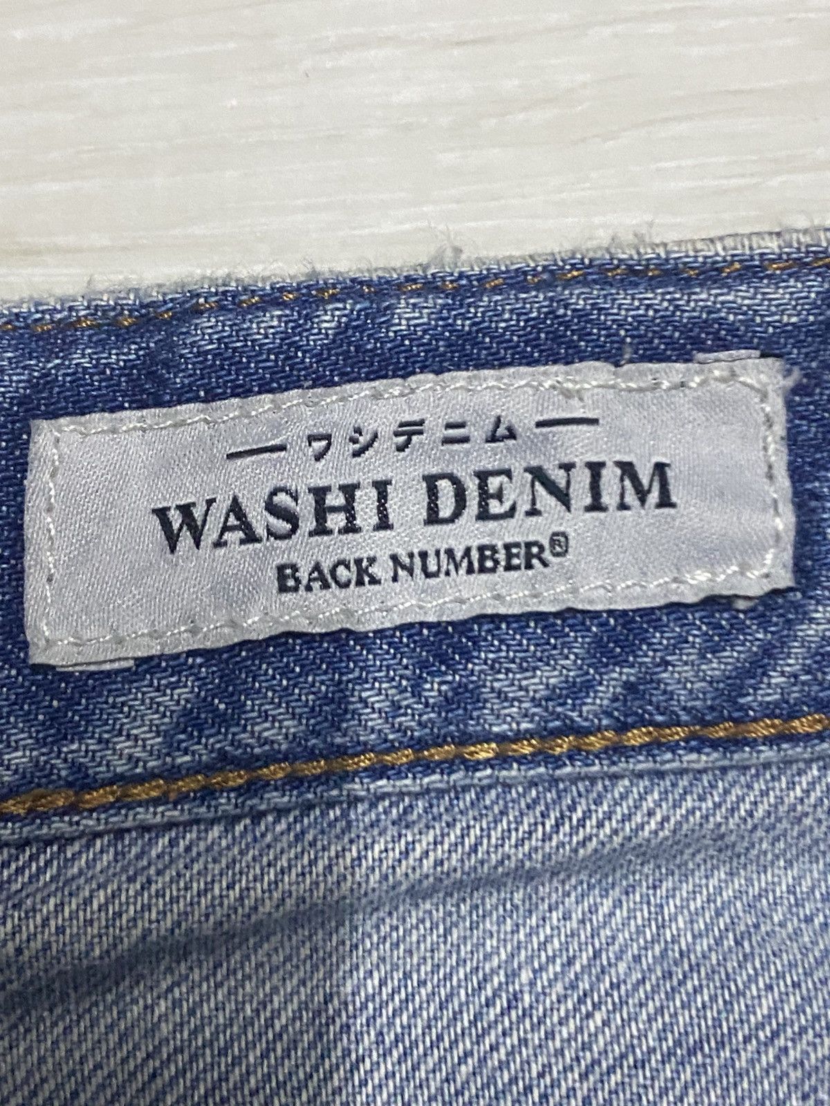 Japanese Brand Vintage Japanese Brand Back Number Faded Distressed Loose Size US 32 / EU 48 - 14 Thumbnail