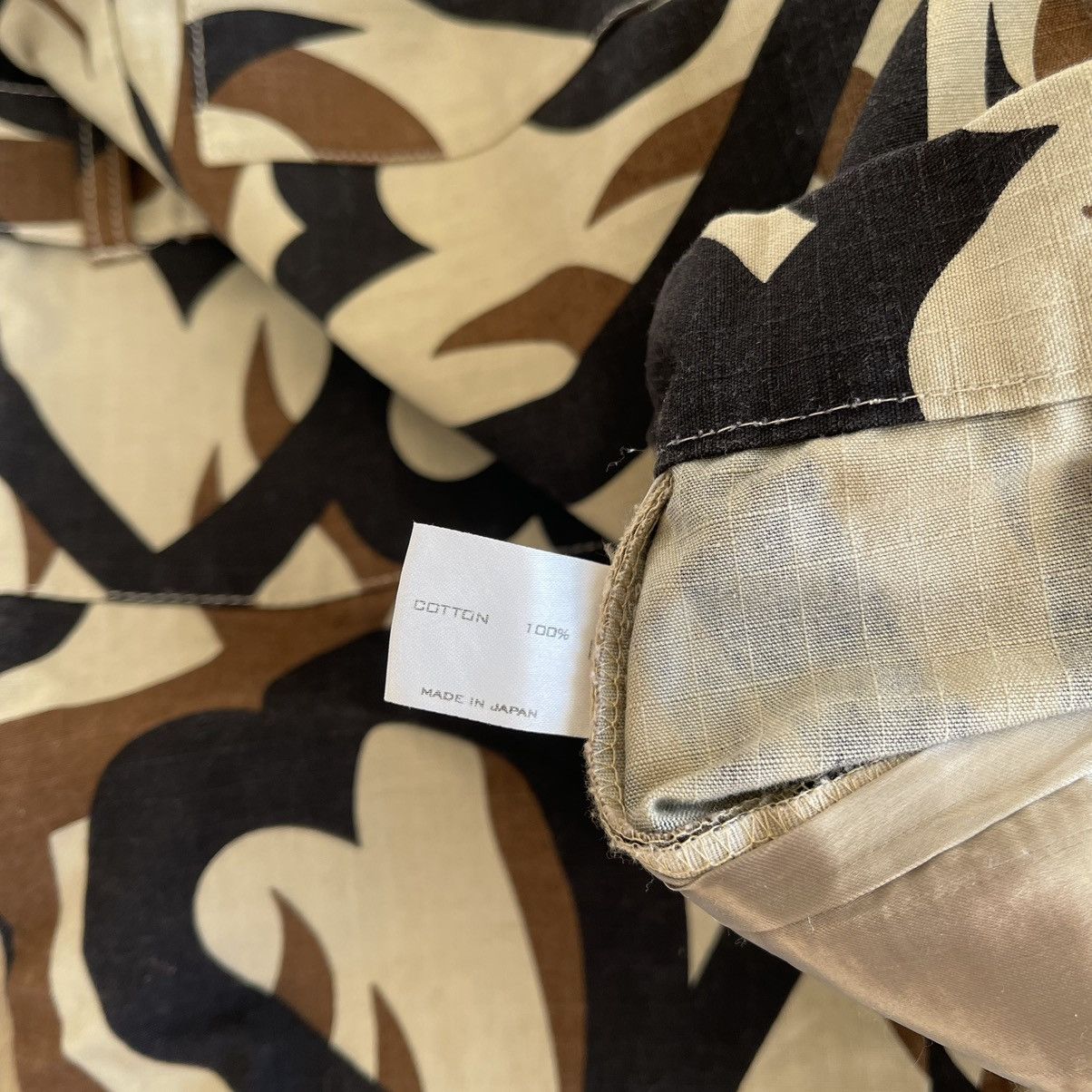 Number (N)ine AW2004 'Give Peace A Chance' Tribal Heart Camo Bondage Pants Size US 32 / EU 48 - 7 Thumbnail