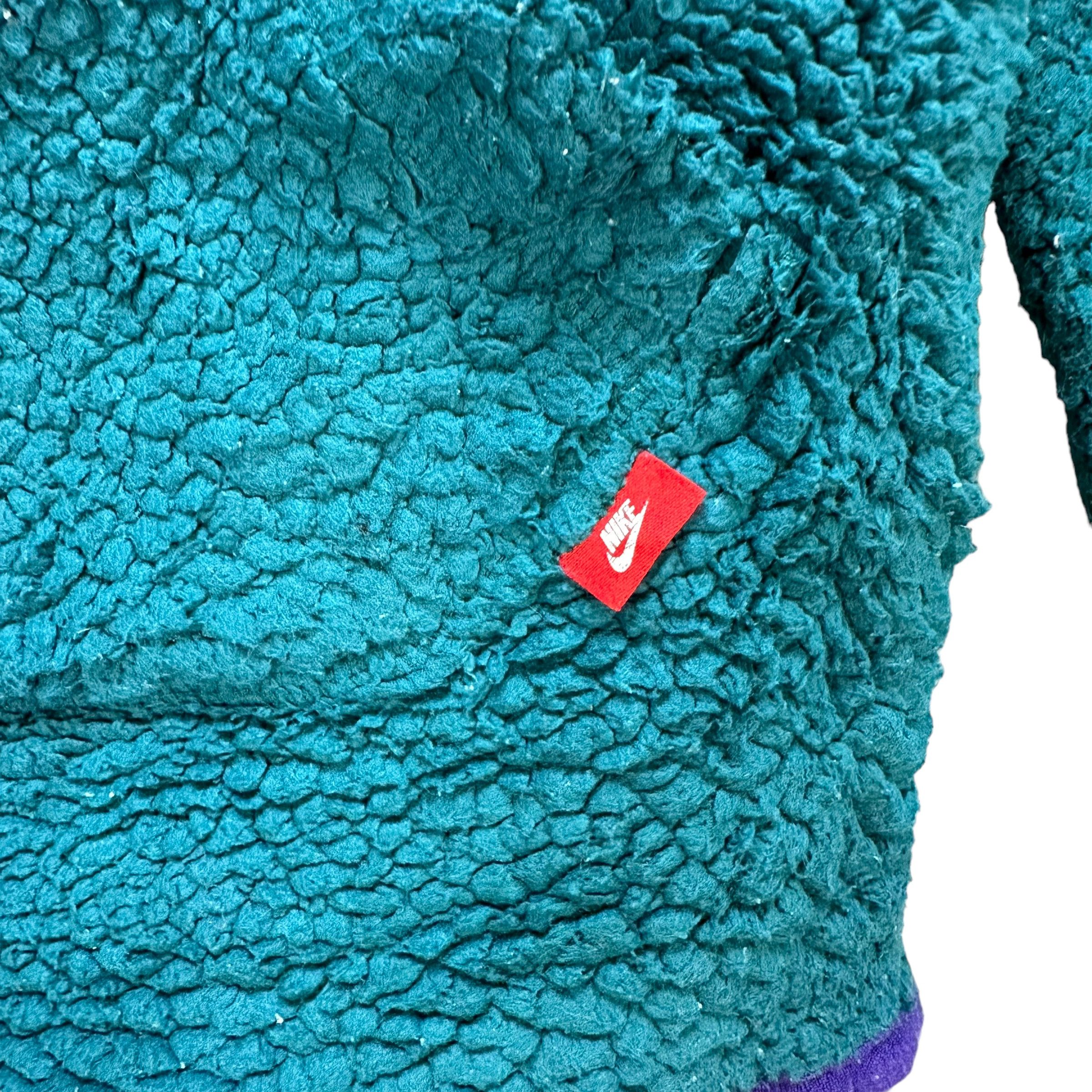 Nike Nike Green Deep Pile Fleece Zipper Hoodies #A2-0052 Size US S / EU 44-46 / 1 - 7 Thumbnail