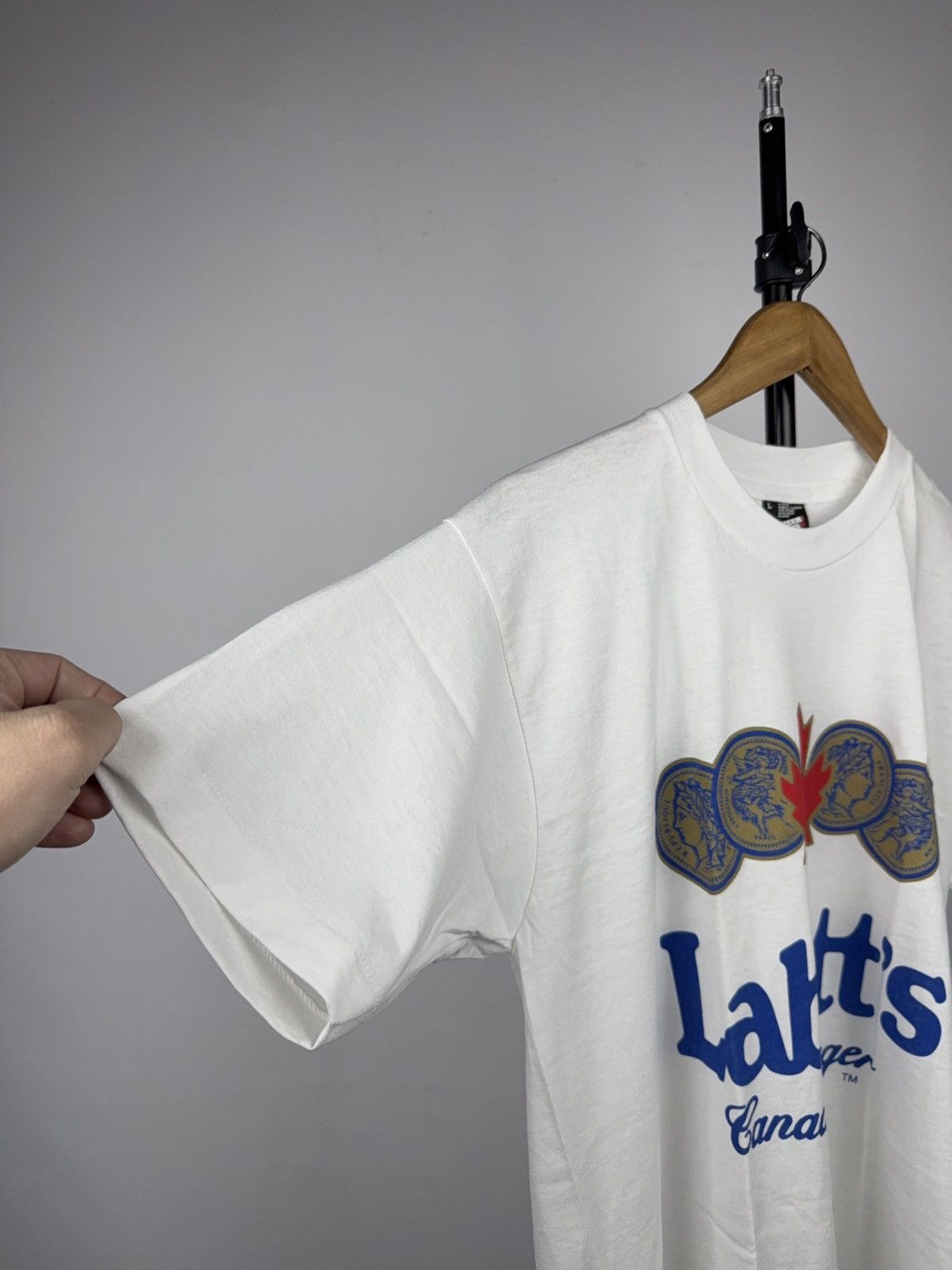 Vintage Vintage 90s Labatt’s Canadian Lager Tee Screen Stars Best L Size US L / EU 52-54 / 3 - 9 Thumbnail