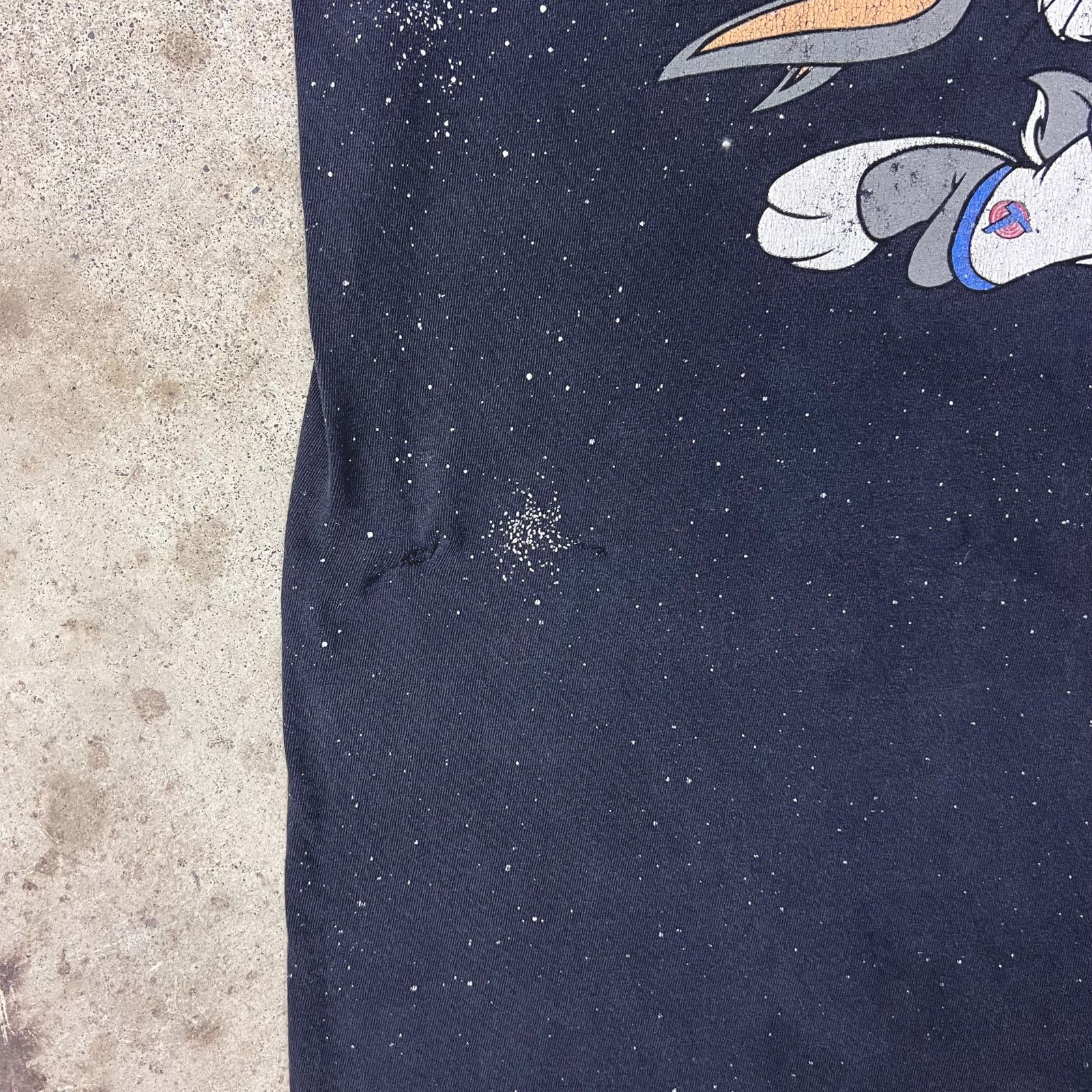 Vintage Vintage 90s Faded Space Jam AOP Bugs Bunny T Shirt Looney Size US XL / EU 56 / 4 - 14 Thumbnail