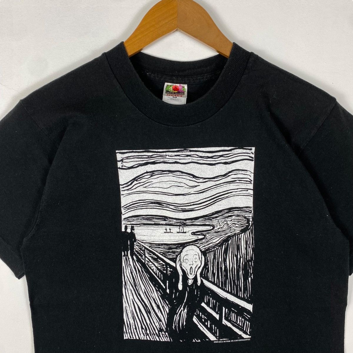 Vintage Vintage 90's THE SCREAM By Edvard Munch 1893 Artwork Tee Size US M / EU 48-50 / 2 - 2 Thumbnail