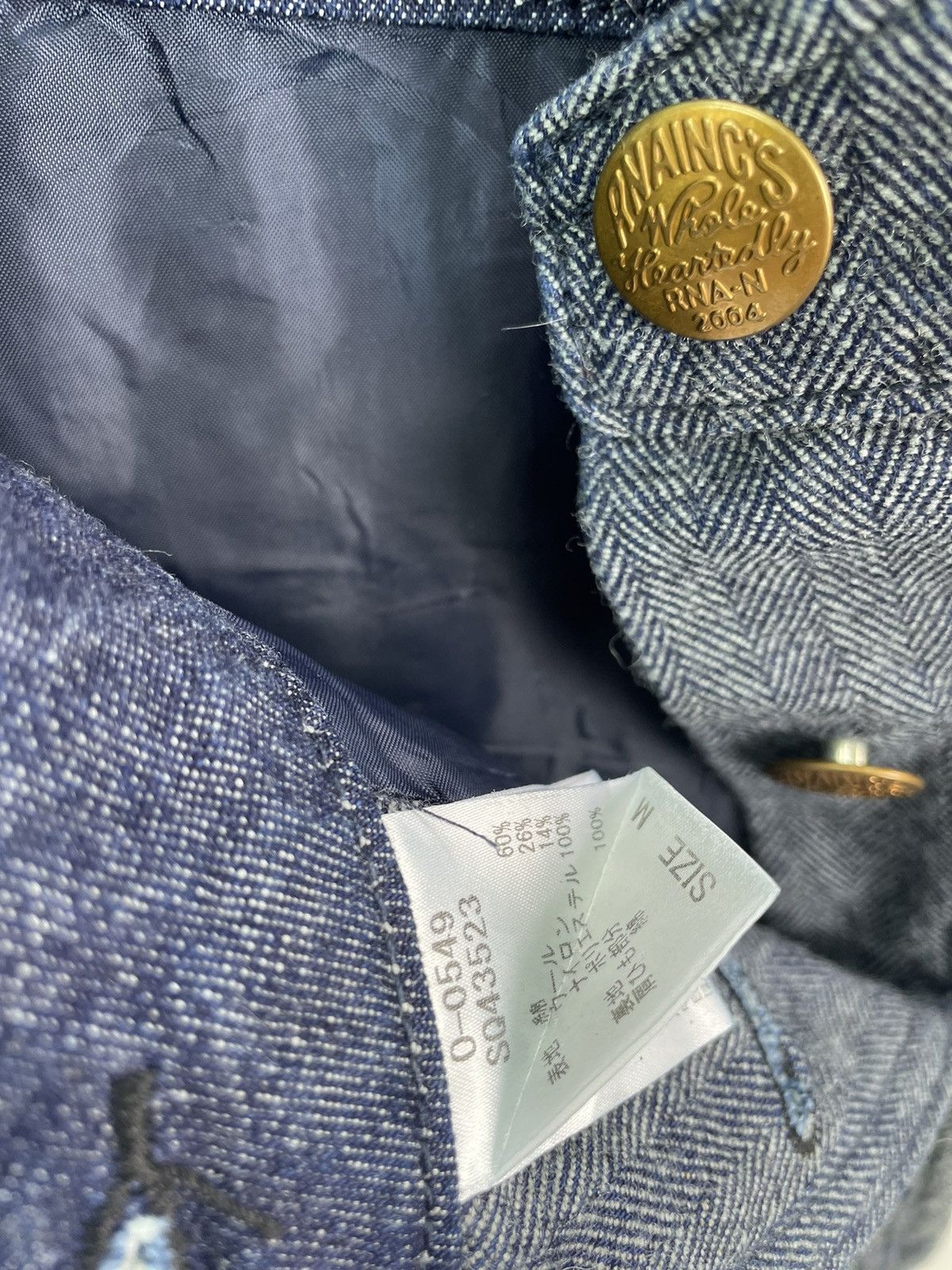 Japanese Brand Vtg 90s RNA japan hbt denim union made overall Size US 32 / EU 48 - 11 Thumbnail