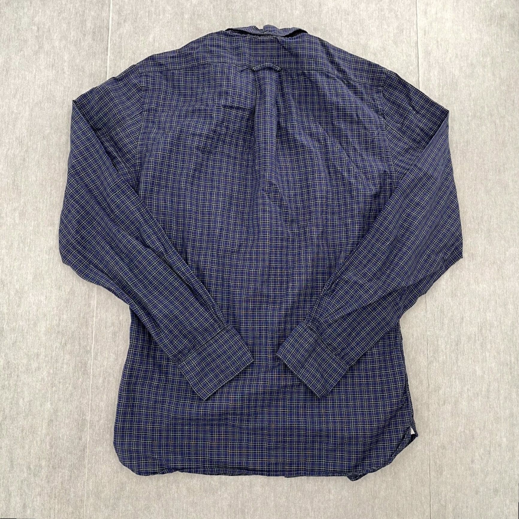 Todd Snyder VINTAGE Todd Snyder New York Plaid Button-Up Shirt Men XS Blue Long Sleeve Designer Casual Size US XS / EU 42 / 0 - 2 Thumbnail