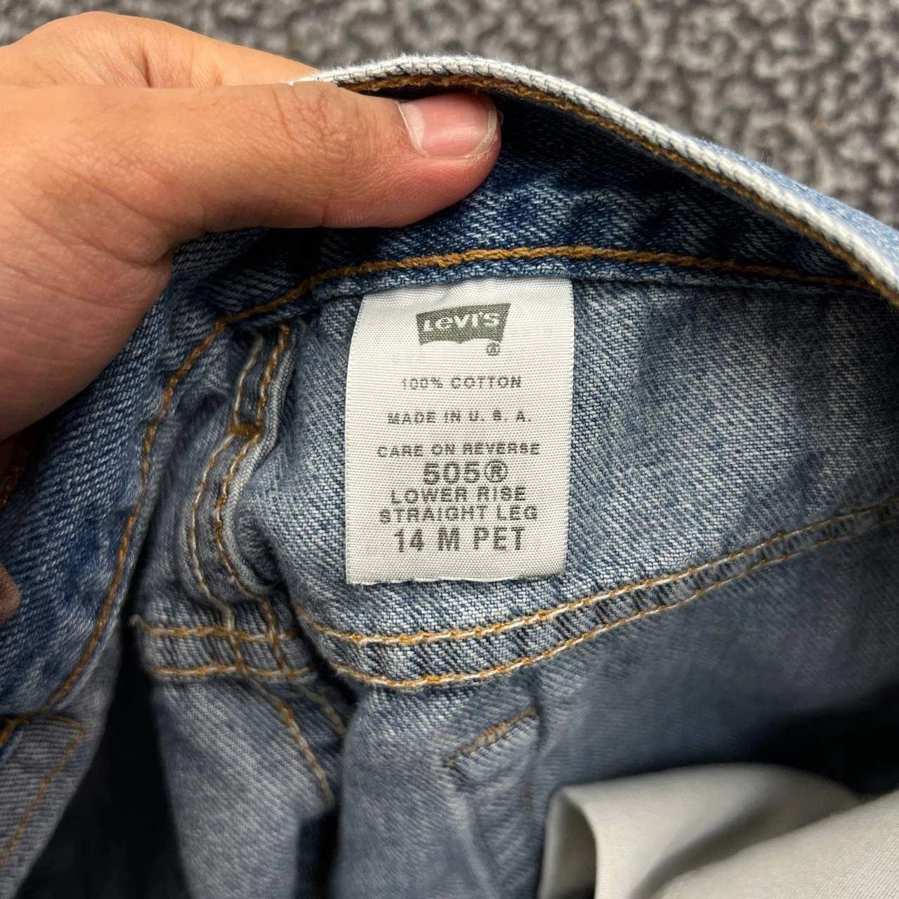 Levi's Vintage Levi's 505 Jeans 14 Low Rise Denim Cotton 33x28 Size 33" - 8 Thumbnail