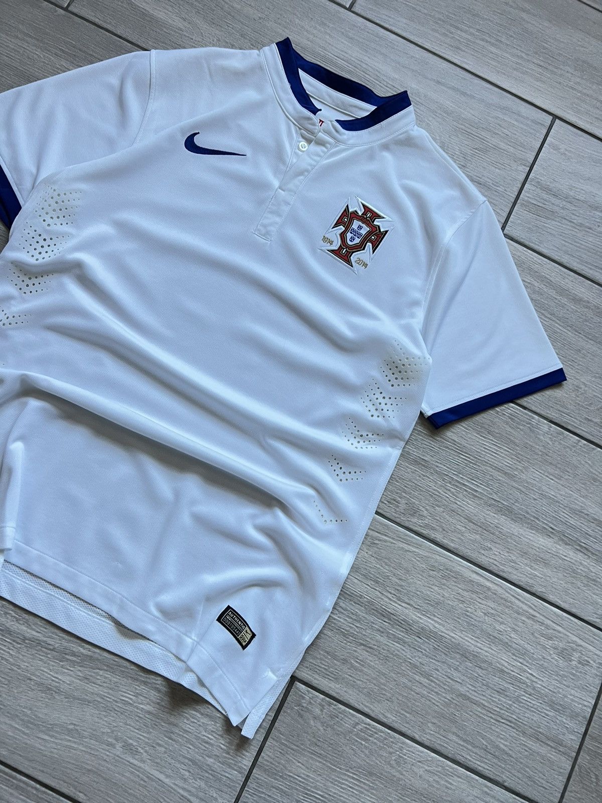 Nike Nike Portugal National Team Soccer Jersey White Size US L / EU 52-54 / 3 - 11 Thumbnail
