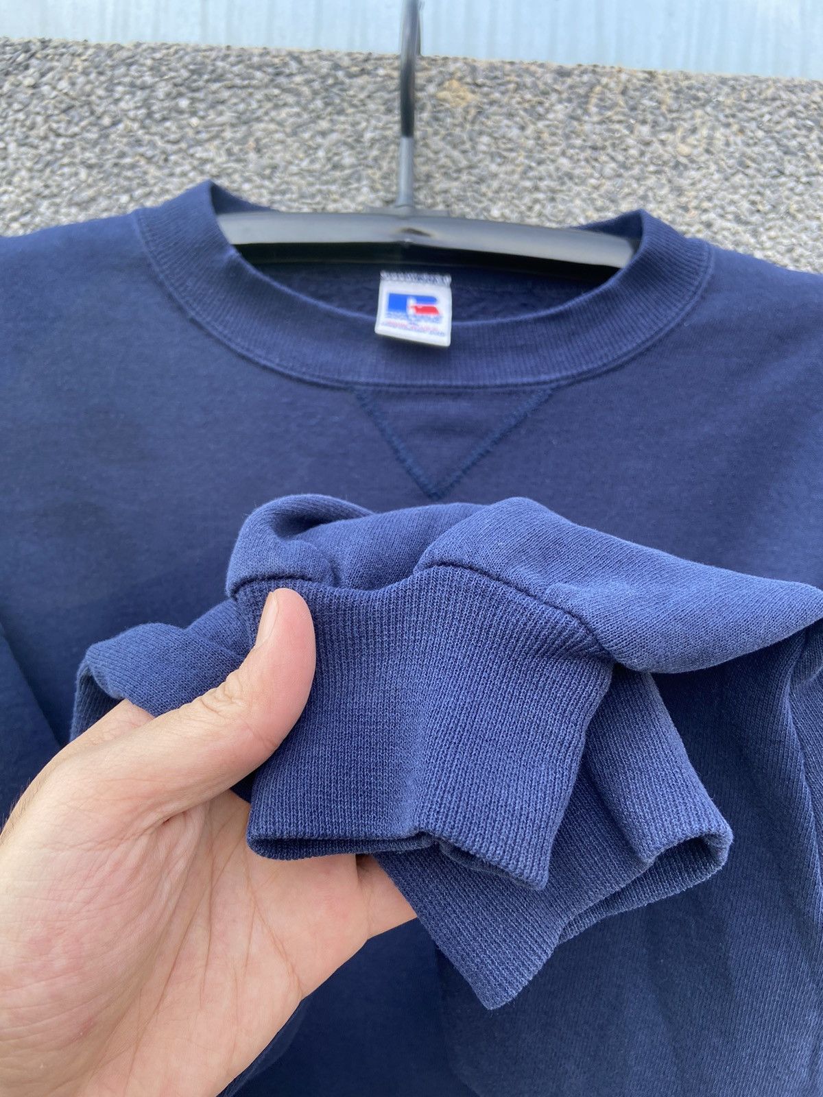 Russell Athletic Vintage NAVY Blue Russell sweatshirt Size US M / EU 48-50 / 2 - 3 Thumbnail