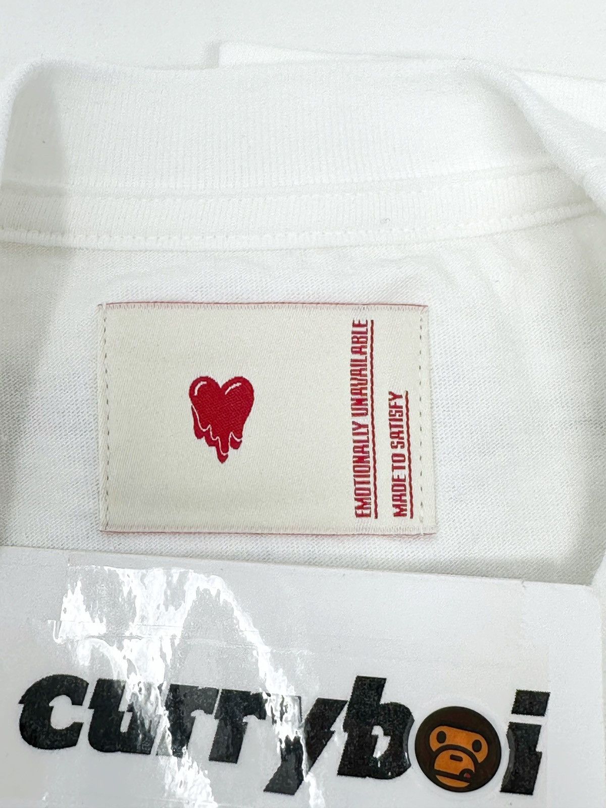 Bape BAPE x Emotionally Unavailable Ape Head Tee White Size US M / EU 48-50 / 2 - 5 Thumbnail