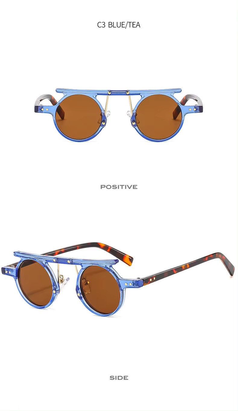 Electric Visual × Vintage RetroPunk Small Round Sunglasses Size ONE SIZE - 2 Thumbnail