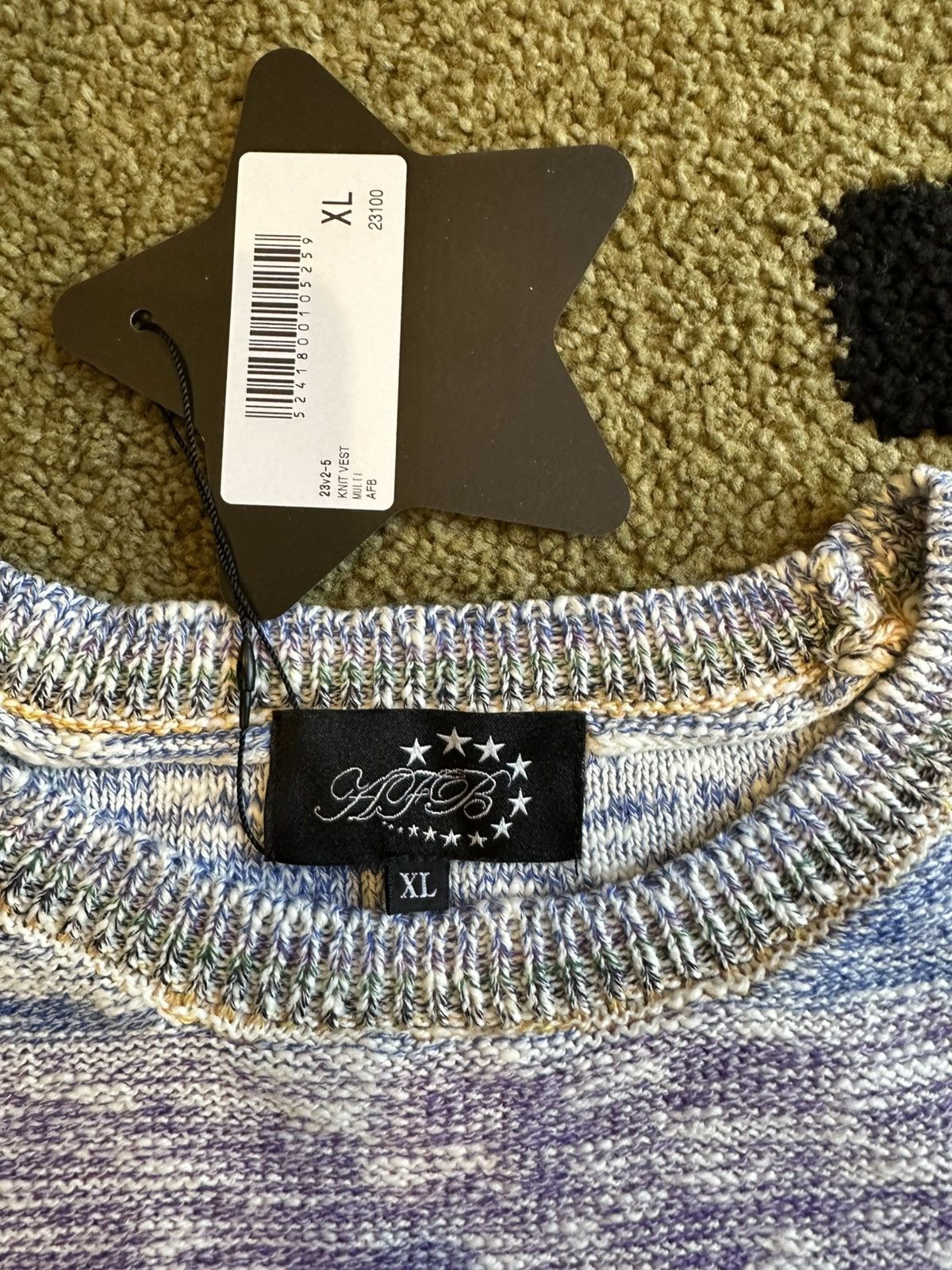 Japanese Brand AFB Japanese Knit Vest Size US XL / EU 56 / 4 - 5 Thumbnail