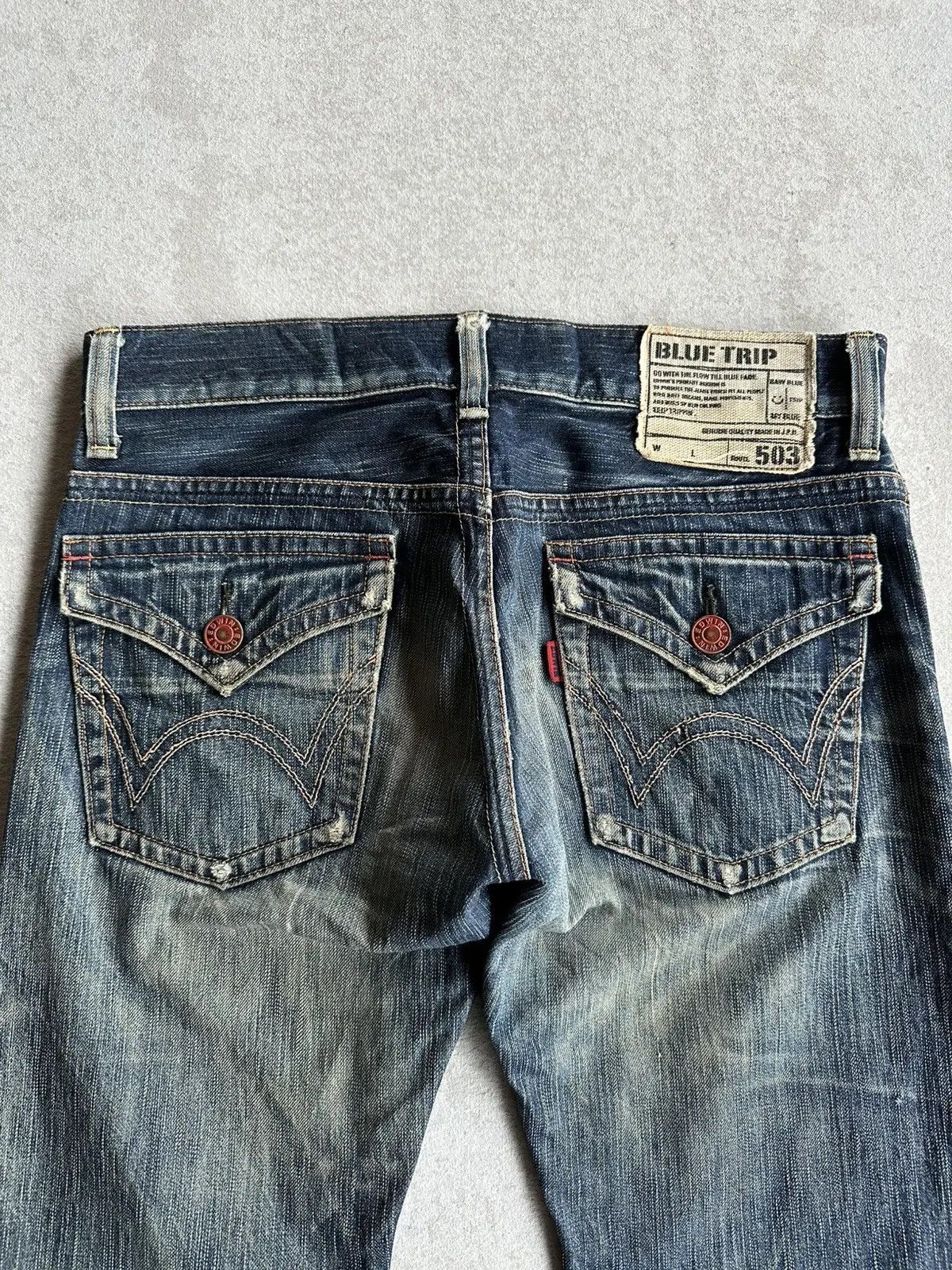 Kapital 🛒 LAST DROP DELETE TODAY🛒 EDWIN 503 Flare Distressed Denim Size US 33 - 11 Thumbnail