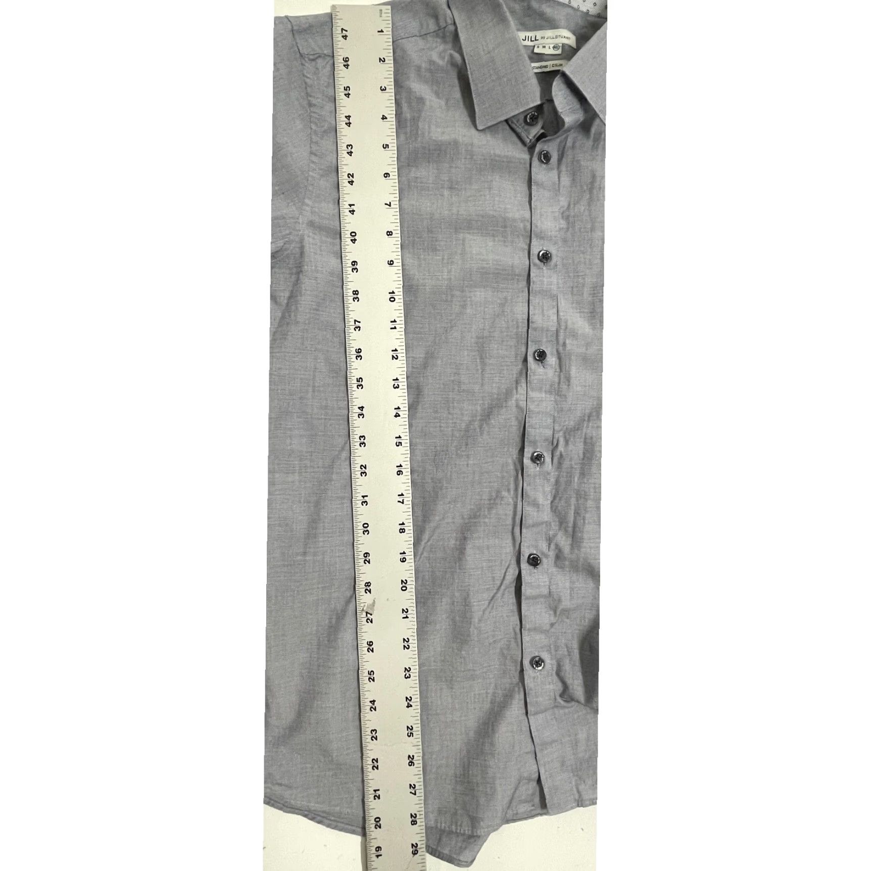 Vintage Jill Stuart Button-Up Shirt Men XL Blue Short Sleeve Slim Fit Minimalist Preppy Shirt Size US XL / EU 56 / 4 - 5 Thumbnail