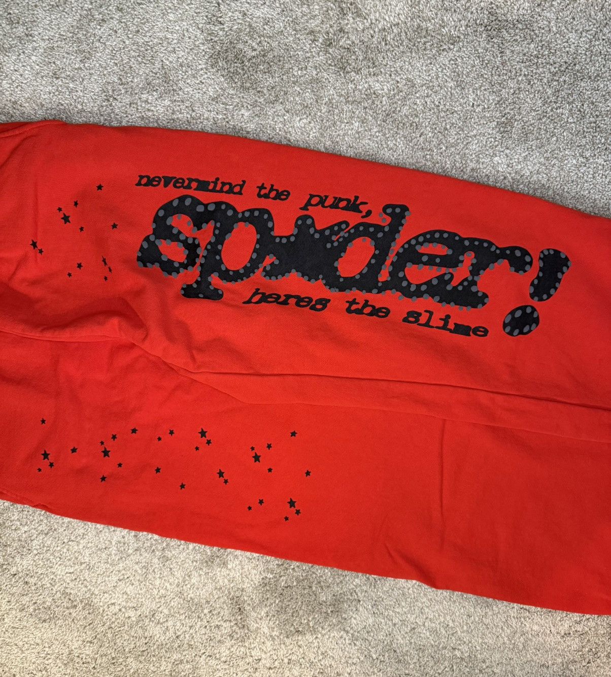 Sp5der Sp5der P*nk V2 Sweatpants (Red) Size US 30 / EU 46 - 3 Thumbnail