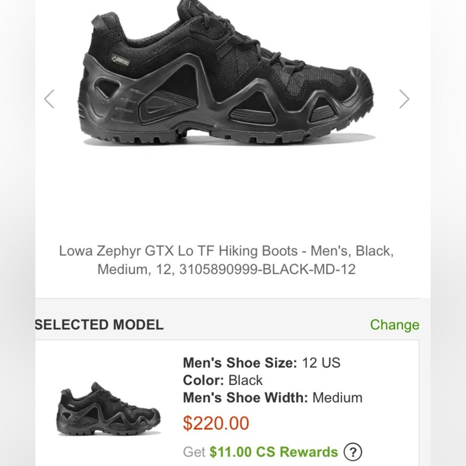 LOWA Lowa Zephyr GRX low hiking athletic walking trek trail shoes Size US 6.5 / IT 36.5 - 11 Thumbnail
