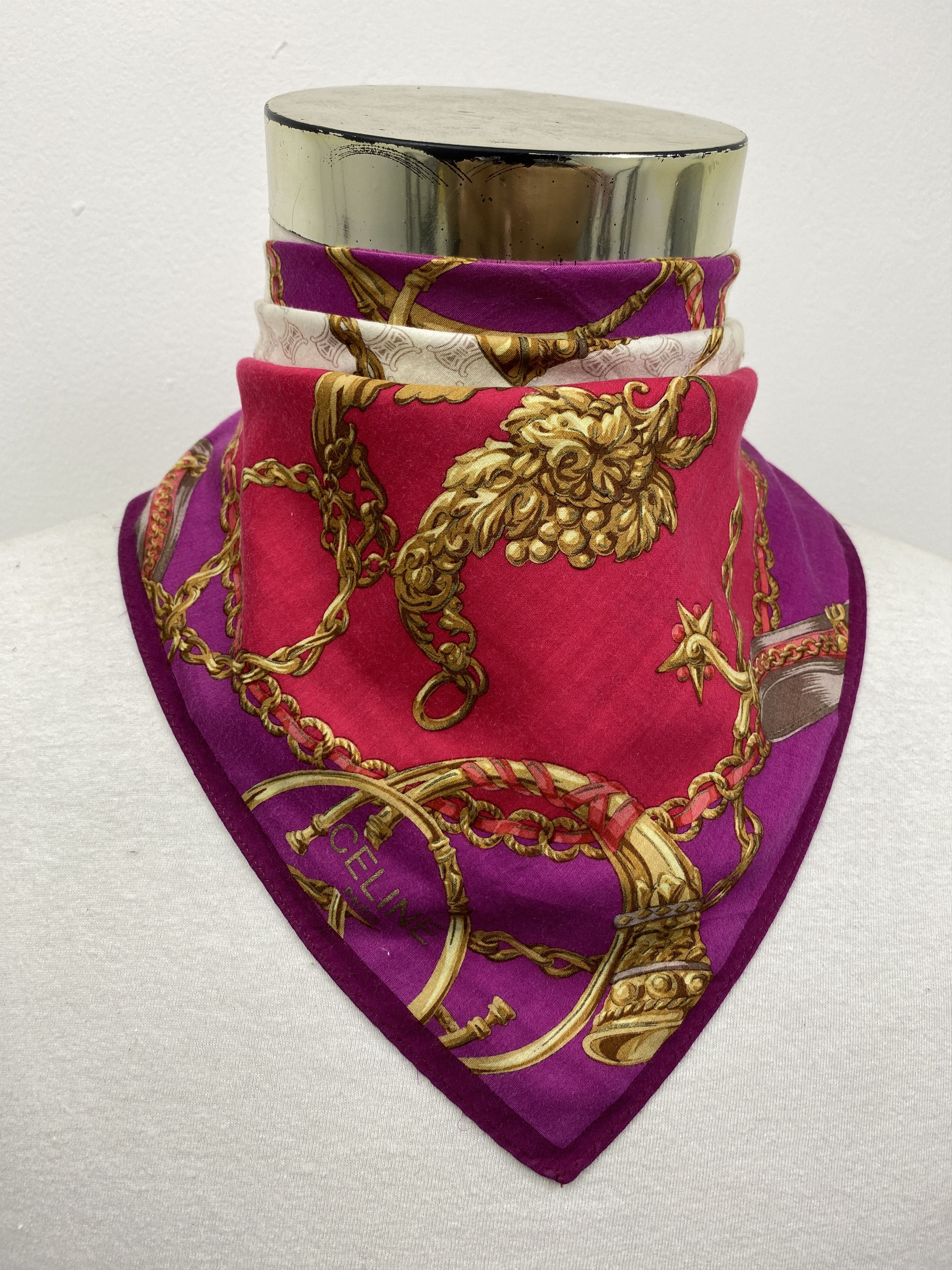 Celine Celine Handkerchief / Bandana / Neckerchief HKC0269 Size ONE SIZE - 1 Thumbnail