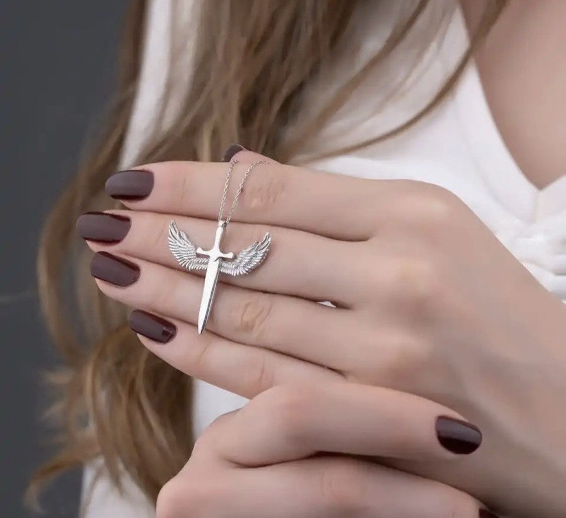 Jewelry Wing Cross Chain Necklace Size ONE SIZE - 2 Thumbnail