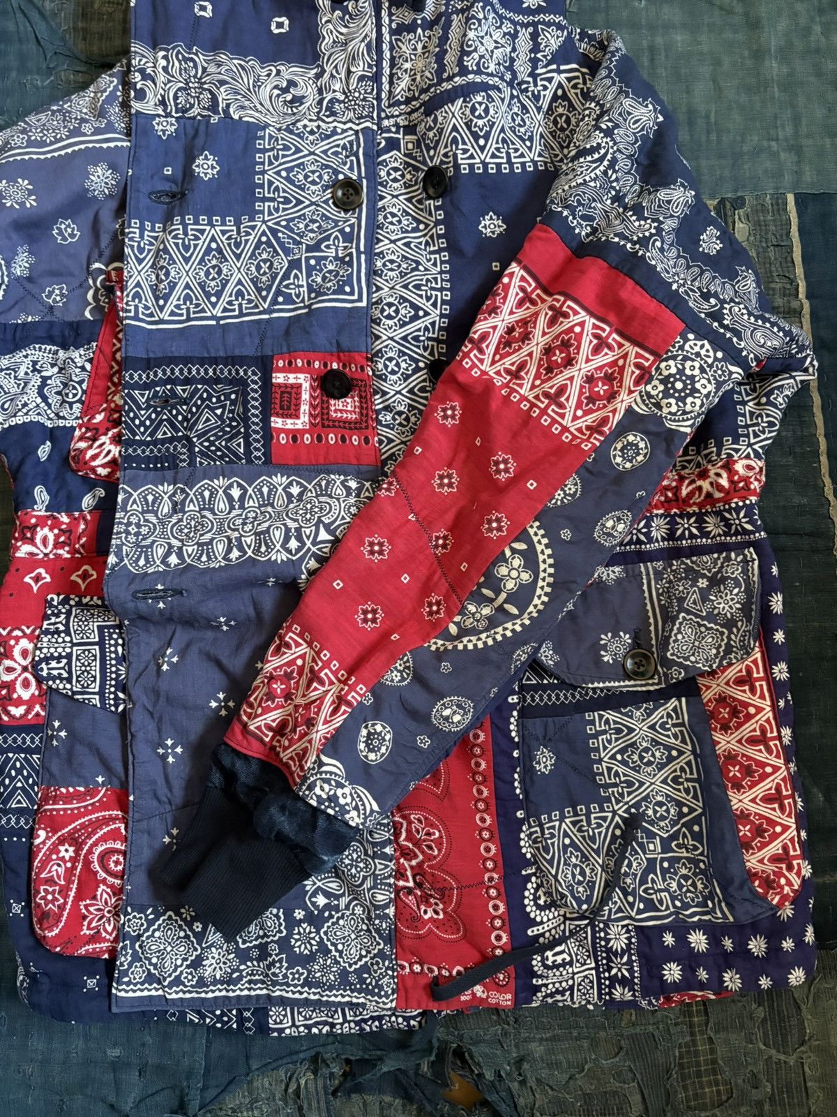 Kapital Kountry kapital bandana patchwork Ring coat Size US L / EU 52-54 / 3 - 11 Thumbnail
