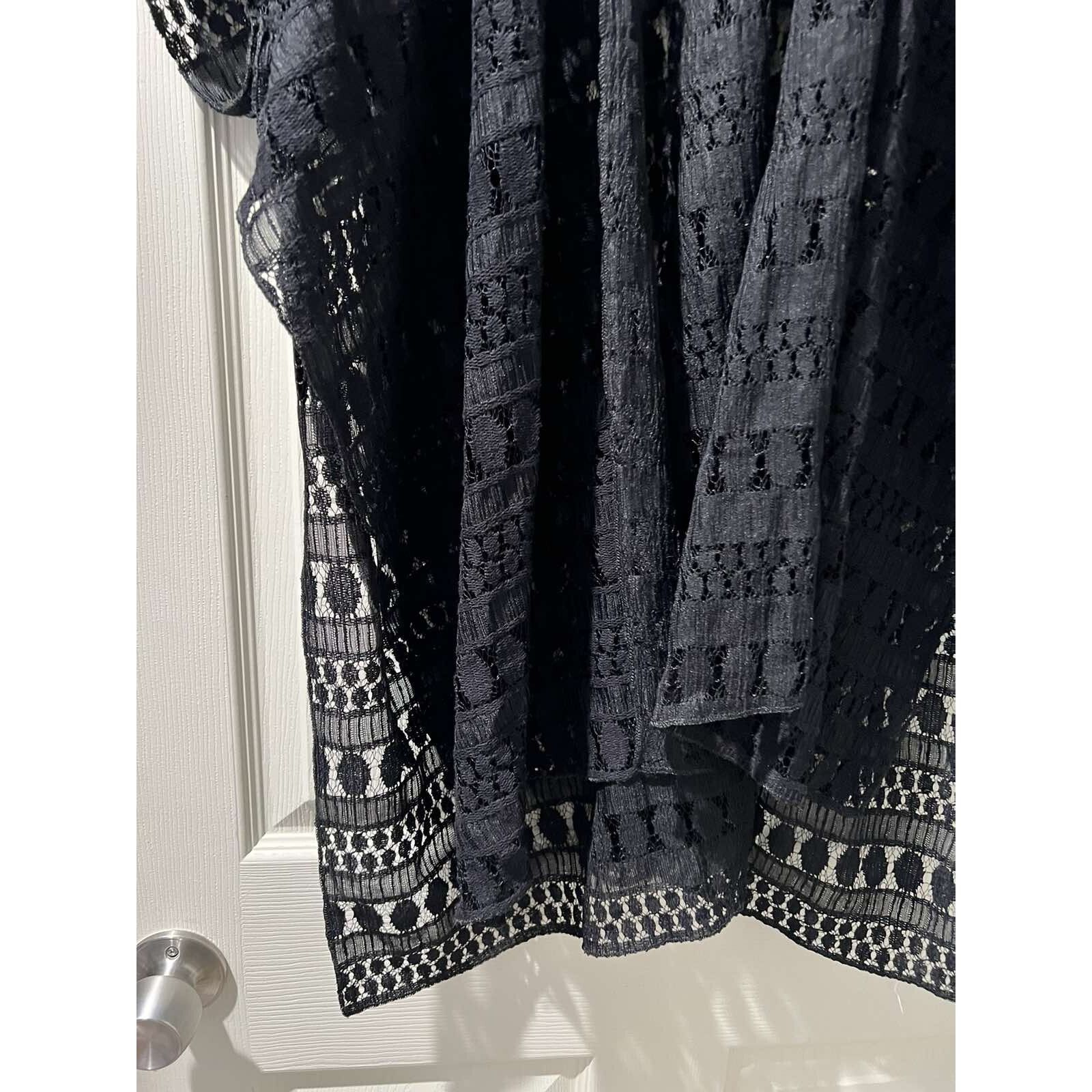 & Other Stories LANE BRYANT BLACK LACE KIMONO ONE SIZE Swim Cover A000600 Size S / US 4 / IT 40 - 12 Thumbnail