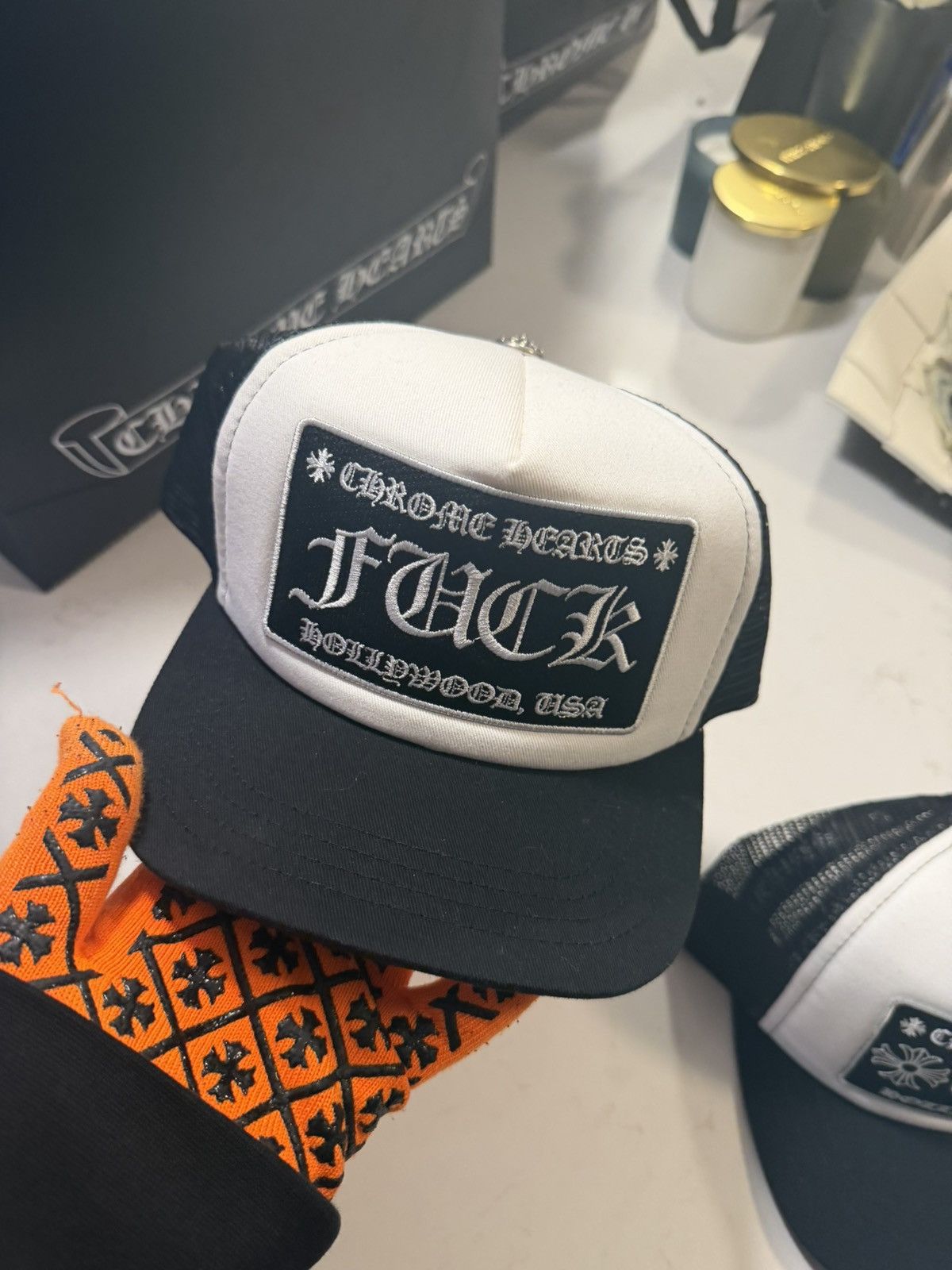 Chrome Hearts Chrome hearts hollywood trucker hat Size ONE SIZE - 2 Thumbnail