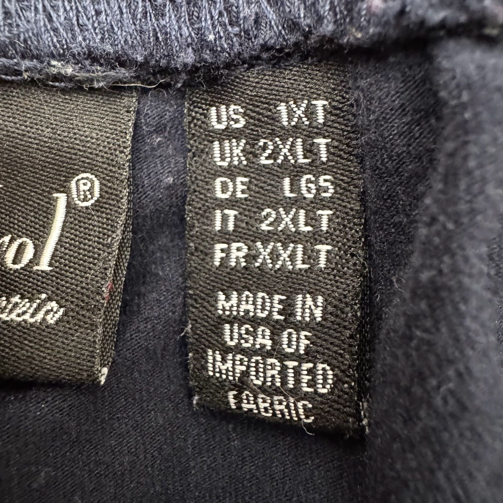 Vintage Women with Control Pants 1XT Plus Tall Minimalist Blue Elastic Comfort Workwear Pants Size 40" / US 18 - 6 Thumbnail