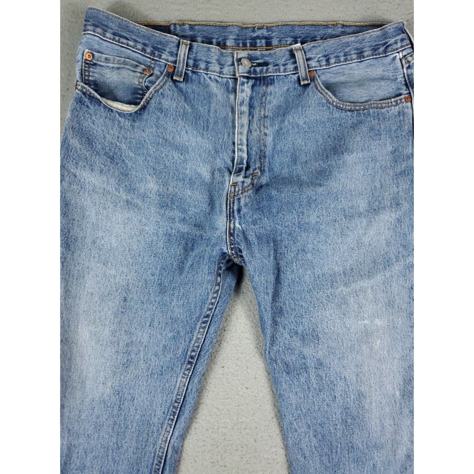 Levi's Levis 505 Jeans Mens 38x30 Blue Straight Leg Denim Pants Cotton Classic American Style Size US 38 / EU 54 - 2 Thumbnail
