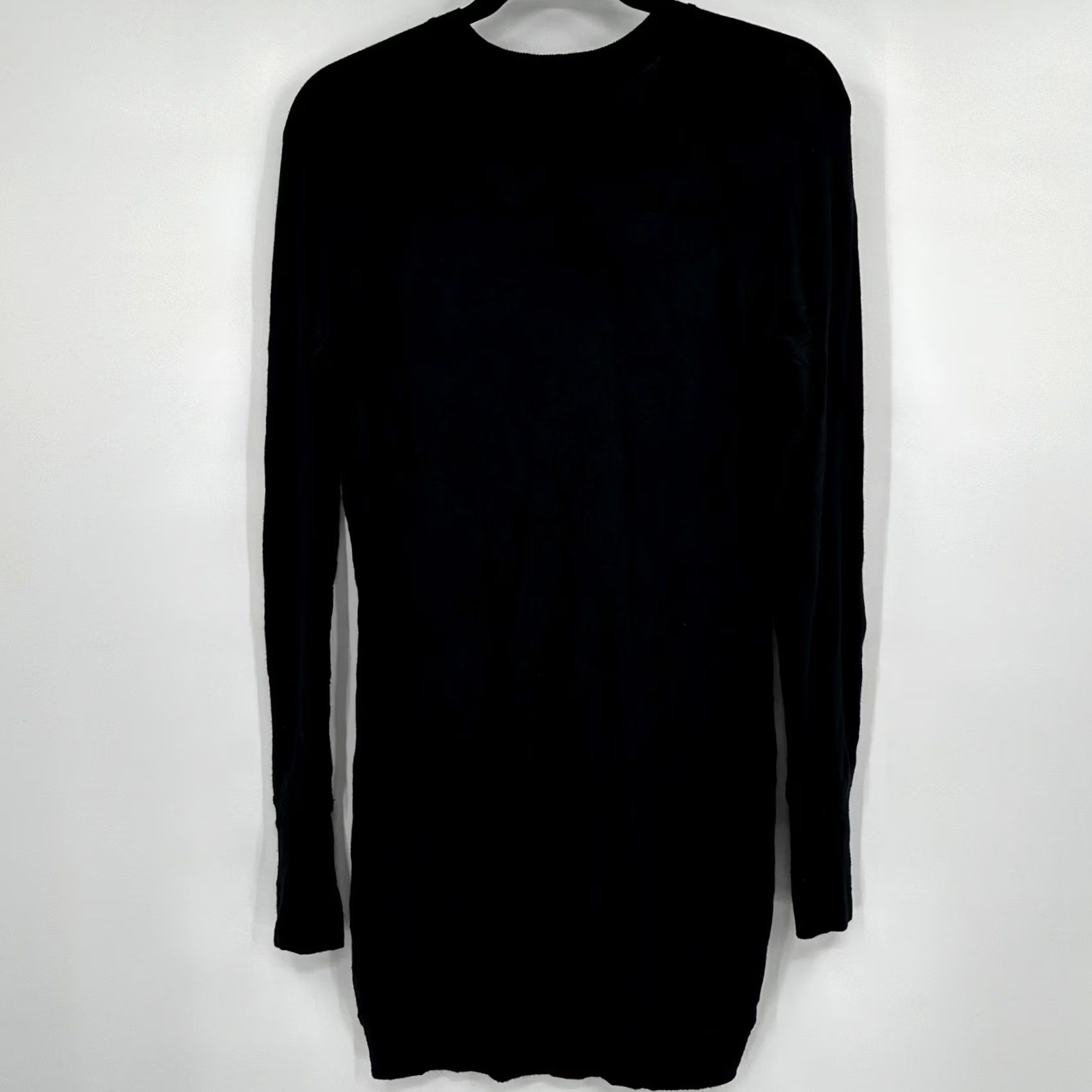 Athleta Athleta Womens XS Black Modal Tulip Hem Long Sleeve Tunic Sweater Thumbholes Raglan Crew Neck Athleisure Casual Size XS / US 0-2 / IT 36-38 - 5 Thumbnail