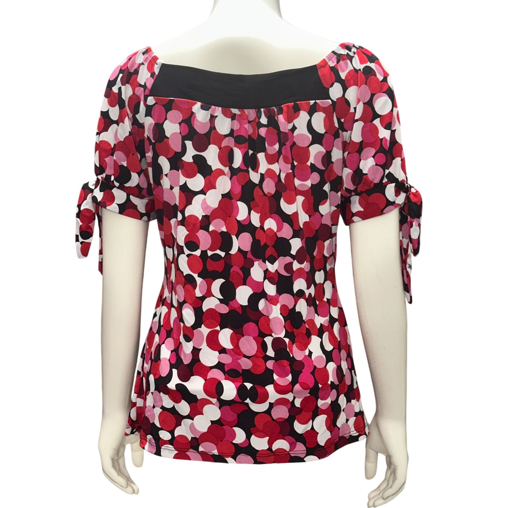 Other AGB Medium Multicolor Made In USA Blouse Bubble Circle Print Size M / US 6-8 / IT 42-44 - 7 Thumbnail