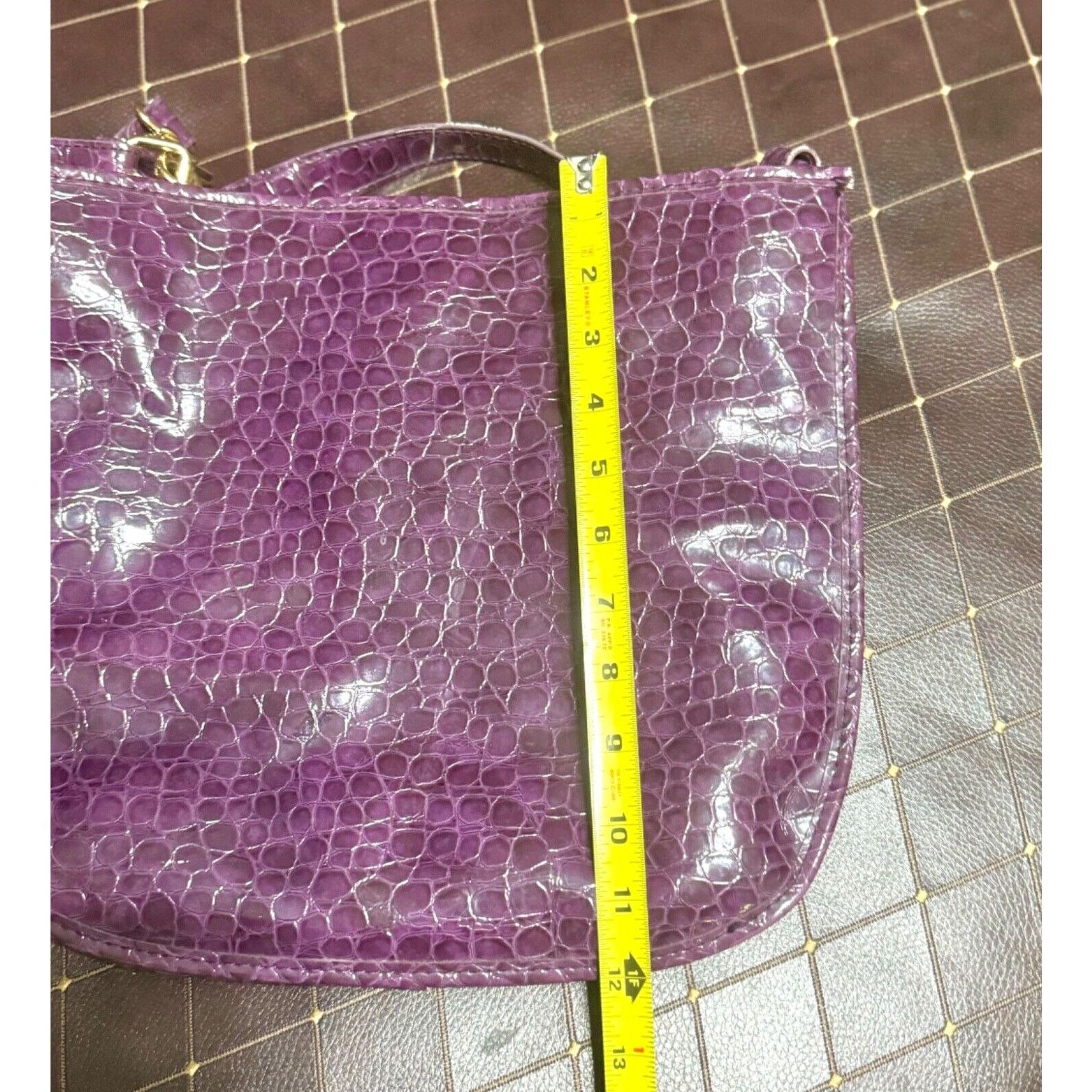 Other Gianni Bini Large Purple Leather Bag Size ONE SIZE - 13 Thumbnail