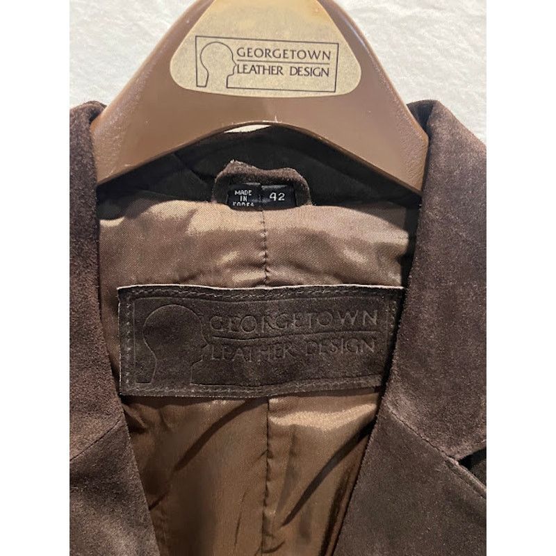 Leather VTG NWT Georgetown Leather Design Suede Blazer Mens Brown M Size US M / EU 48-50 / 2 - 4 Thumbnail