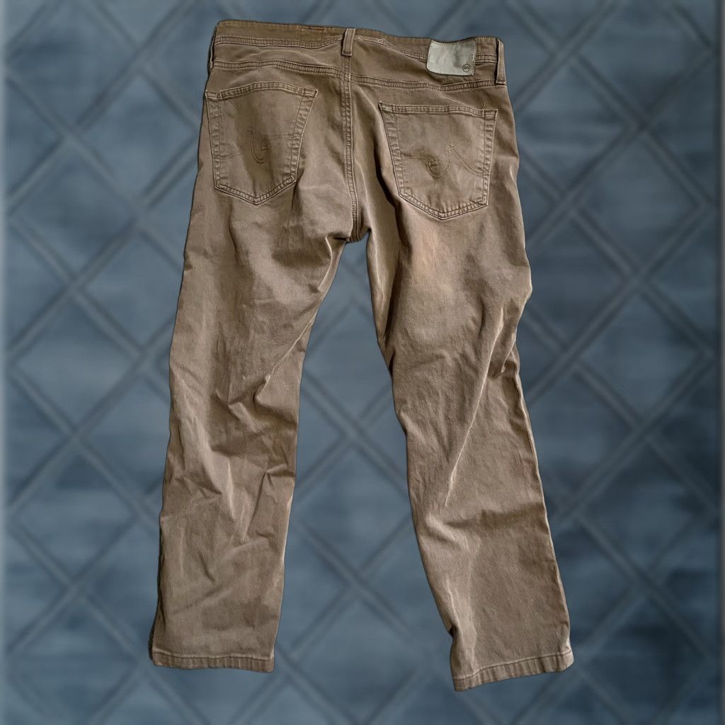 Vintage AG Adriano Goldschmied Jeans 34x26 Men’s Brown Slim Skinny 5-Pocket Denim Inseam 26" AG Graduate Size US 34 / EU 50 - 1 Thumbnail