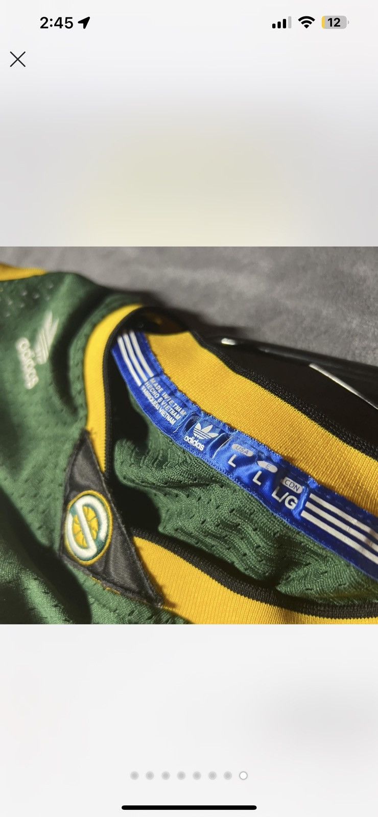 NBA SHAWN KEMP Seattle SUPERSONICS Sonics 2001-02 HWC Throwback Size US L / EU 52-54 / 3 - 4 Thumbnail
