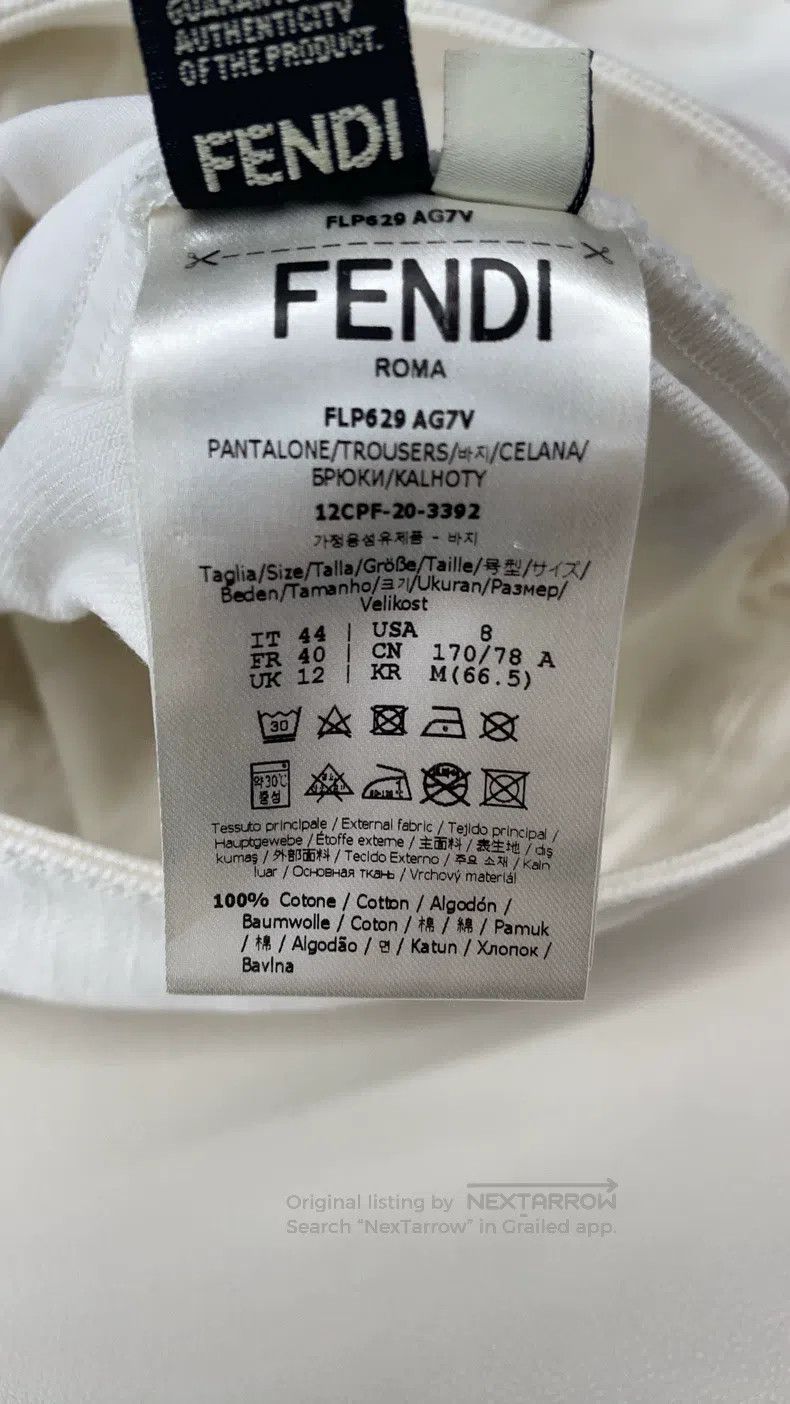 Fendi Fendi White Denim Pants Size 26" / US 2 / IT 38 - 5 Thumbnail