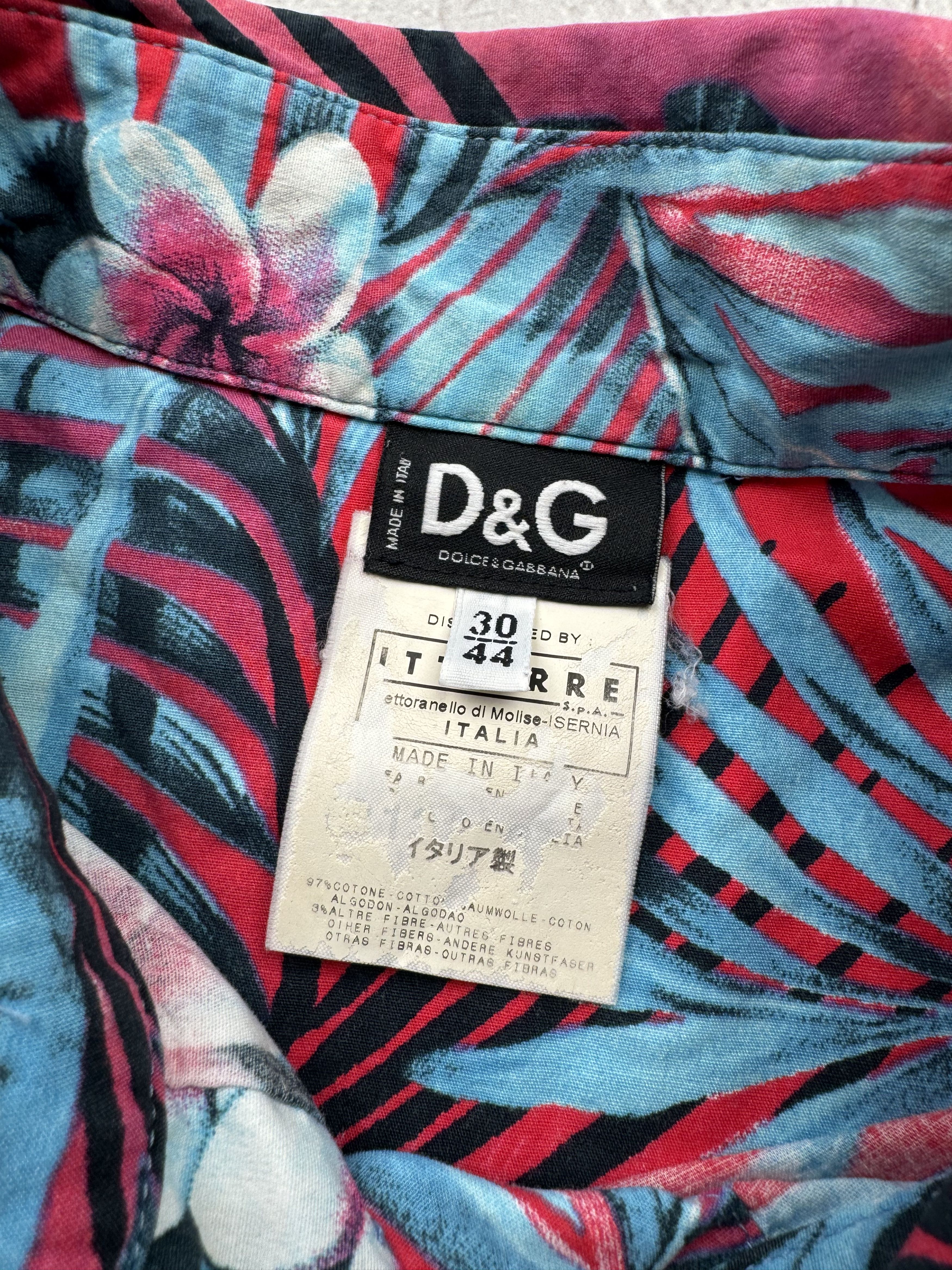 Dolce & Gabbana × Vintage Dolce & Gabbana 2005 Vintage Lace Hawaiian Shirt Size M / US 6-8 / IT 42-44 - 4 Thumbnail