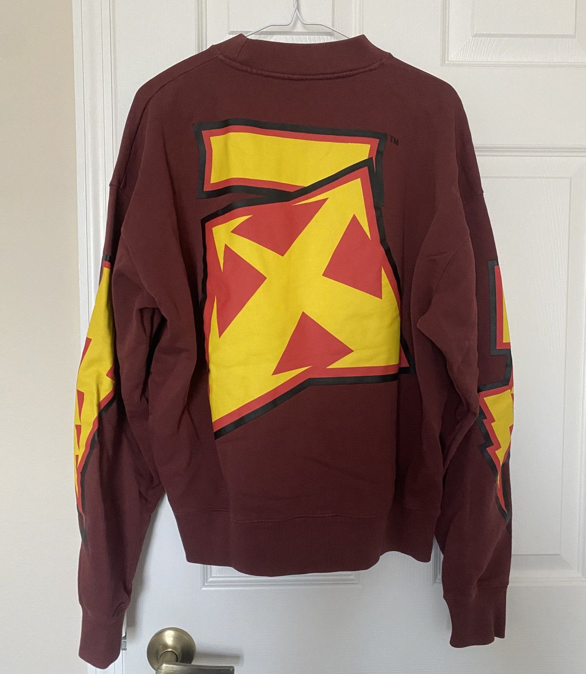 Off-White Off-White Thunder Crewneck Size XS Size US XS / EU 42 / 0 - 3 Thumbnail