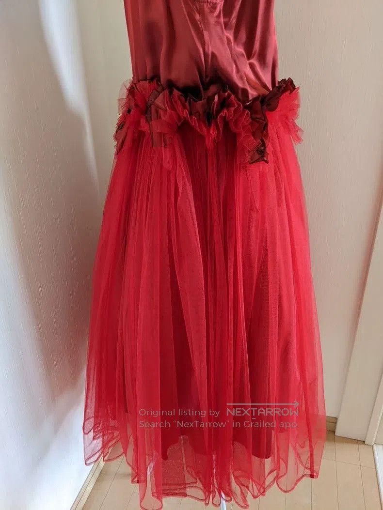 Comme des Garcons Comme Des Garcons Red vintage lace tulle dress Size S / US 4 / IT 40 - 4 Thumbnail