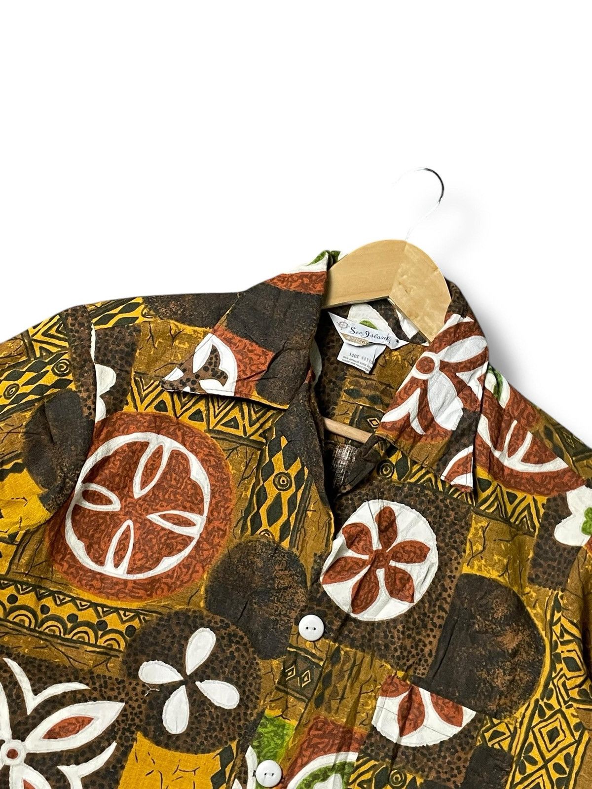 Japanese Brand Sea Island Brand Abstract Button Up Shirt (6) Size US S / EU 44-46 / 1 - 4 Thumbnail