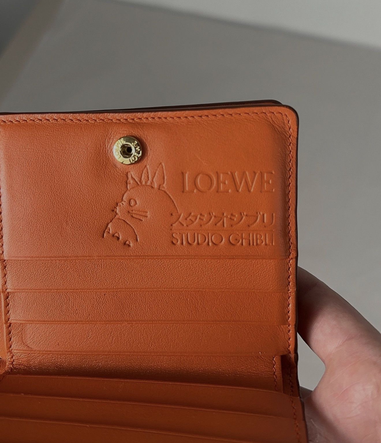 Loewe X Studio Ghibli Ponyo Calcifer Calf Leather Wallet Size ONE SIZE - 4 Thumbnail