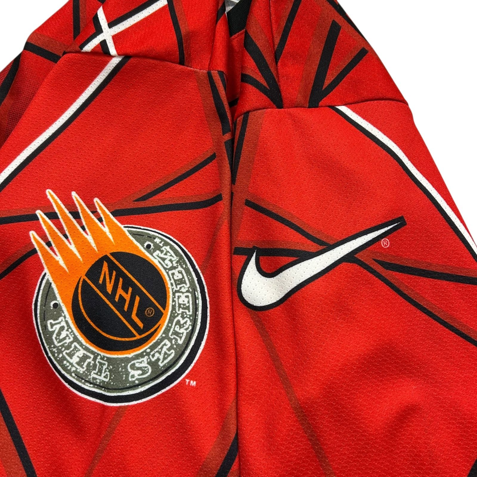 NHL VTG 90s 00s CHICAGO BLACKHAWKS NIKE AOP HOCKEY JERSEY SIZE S Size US S / EU 44-46 / 1 - 3 Thumbnail