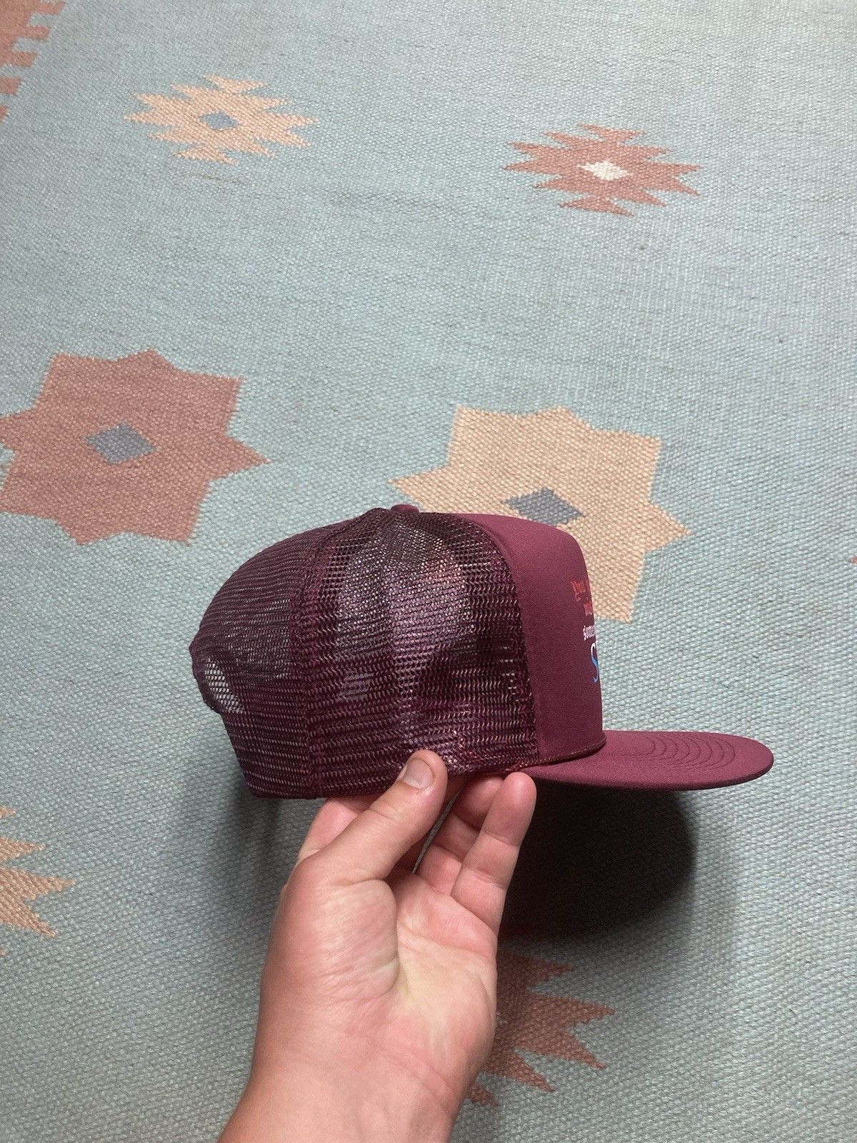 Vintage Vtg trucker hat mistaken me someone who gives a S#!T funny Size ONE SIZE - 7 Thumbnail