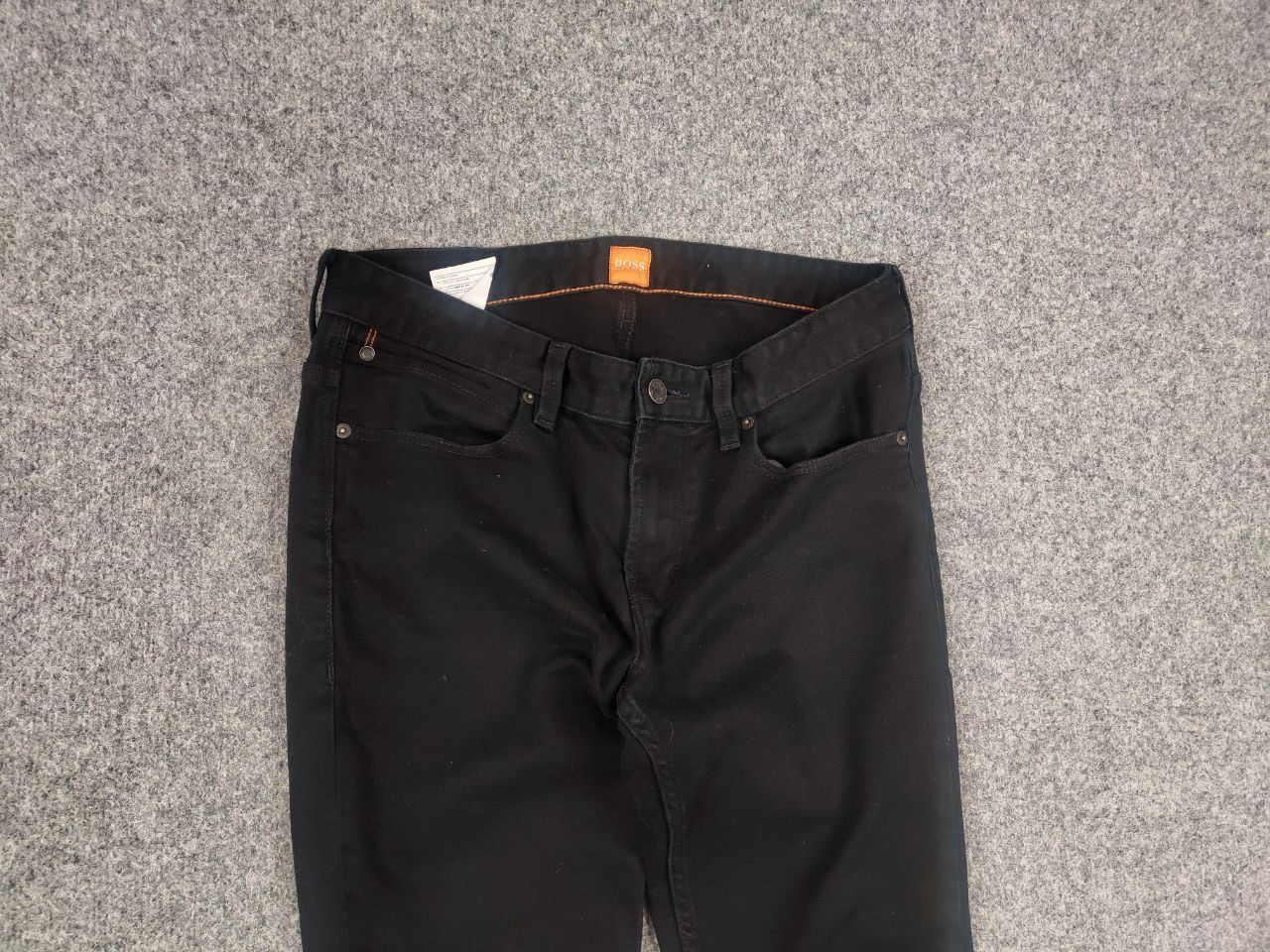 Hugo Boss Hugo Boss Orange 63 Noir Black Slim fit Tapered Denim Jeans Size US 32 / EU 48 - 3 Thumbnail