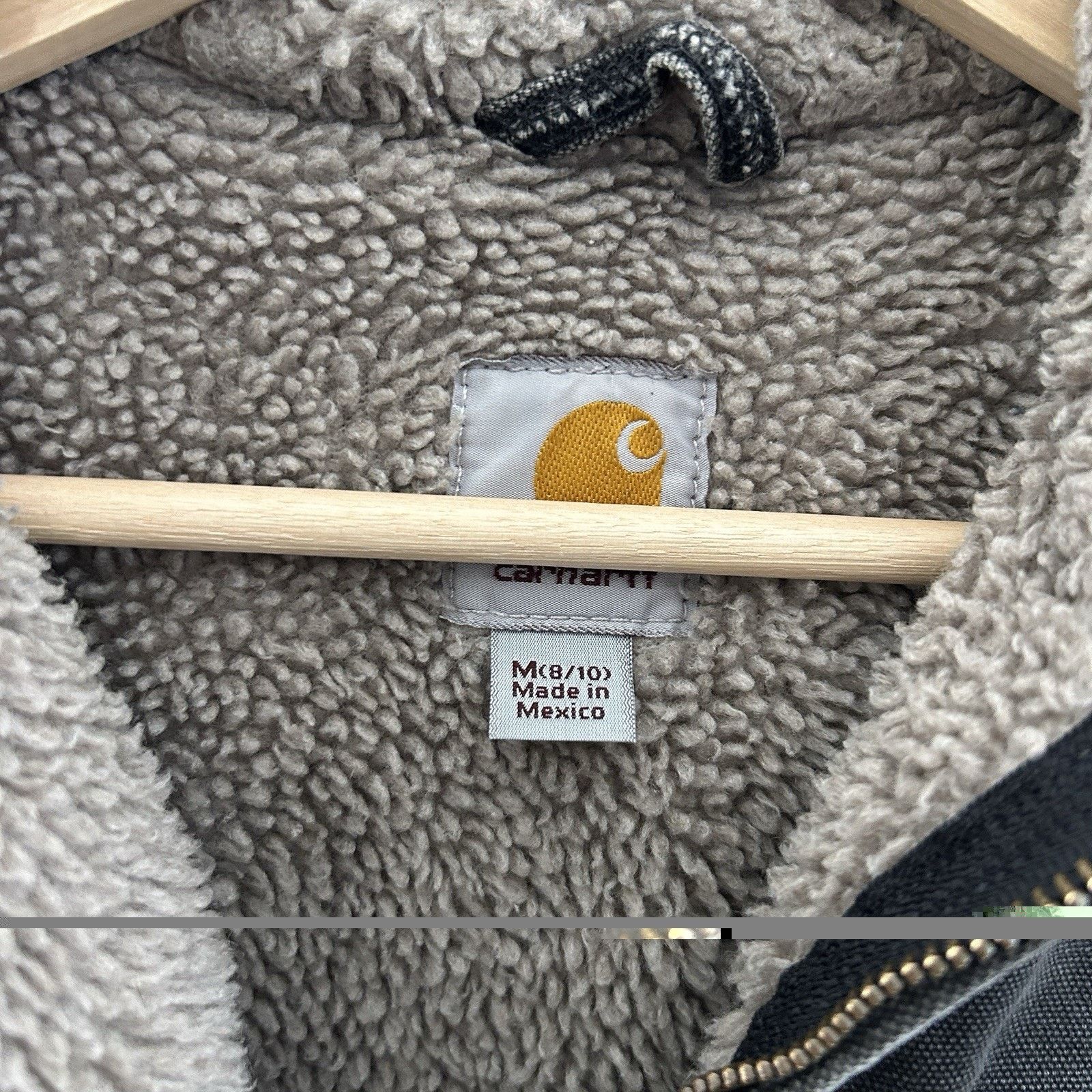 Carhartt Carhartt Sherpa-Lined Hooded Detroit Jacket “Black” WJ141 Size M / US 6-8 / IT 42-44 - 11 Thumbnail
