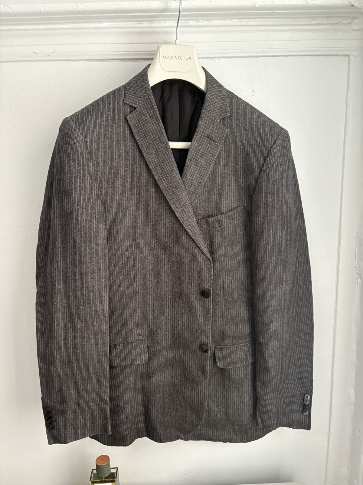 Ermenegildo Zegna Zegna Linen Pinstripe Blazer Size 46R - 1 Thumbnail