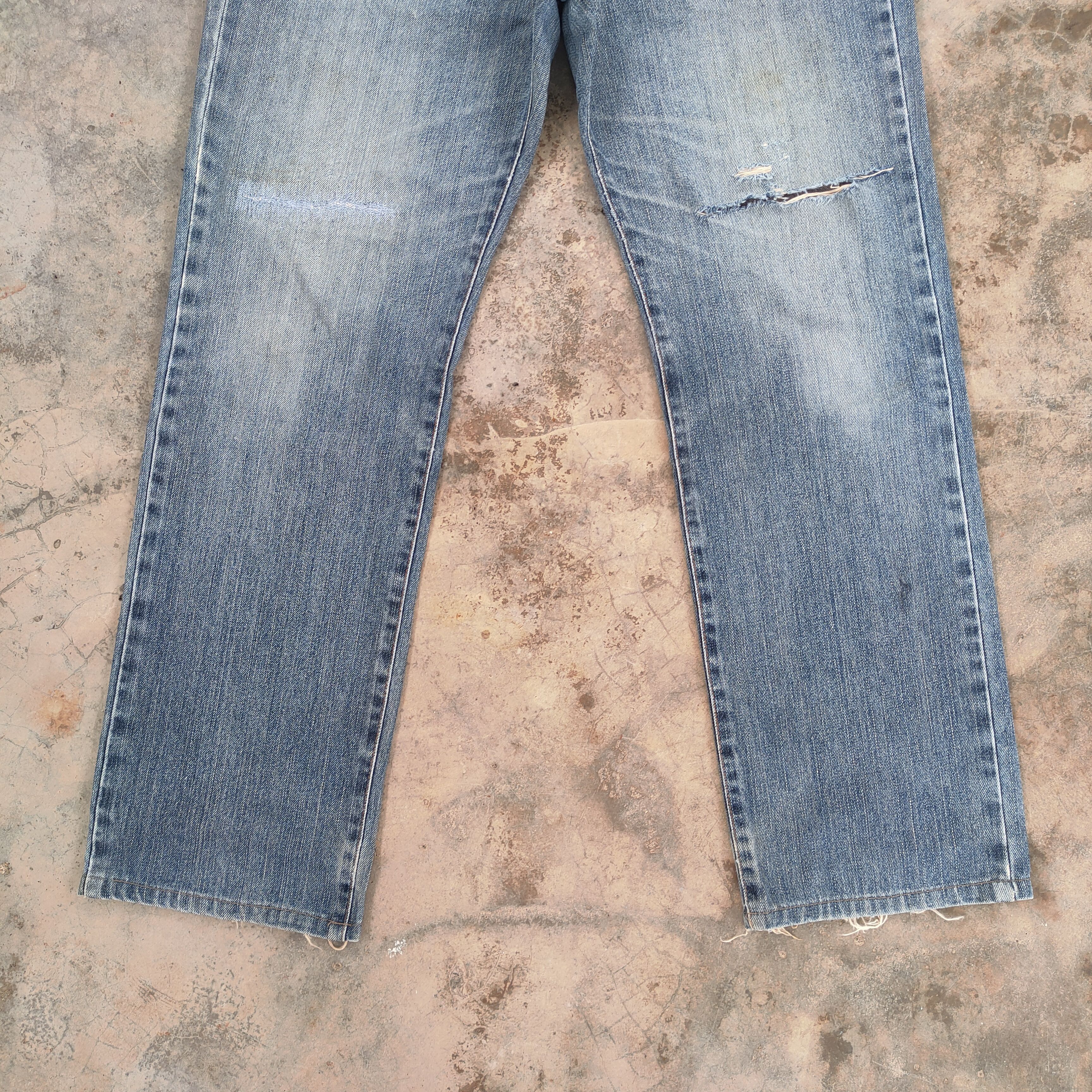 Edwin VINTAGE EDWIN FADED DISTRESSED JEANS DENIM PANTS Size US 35 - 4 Thumbnail