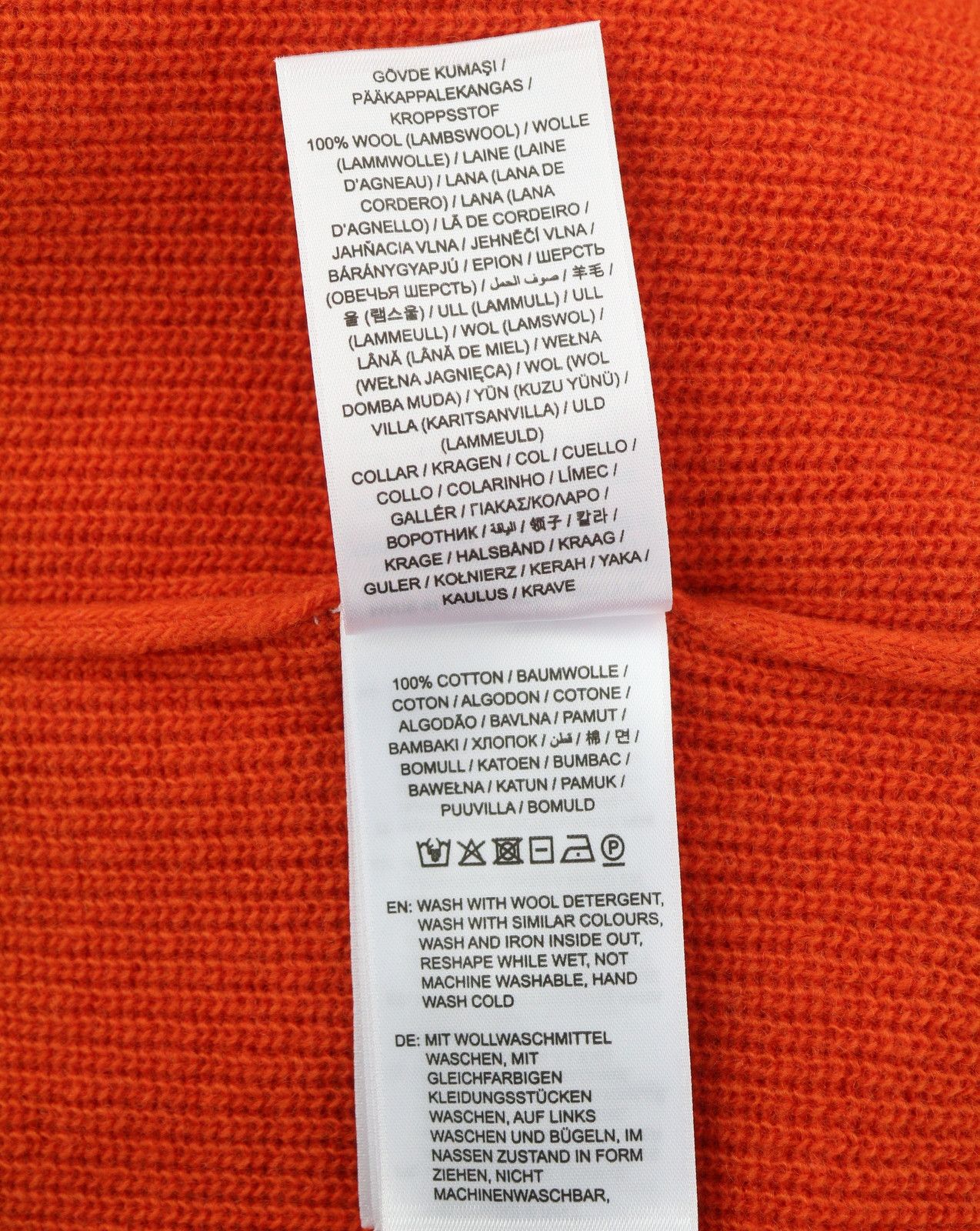Gant LAMBSWOOL RIB RUGGER S Pumpkin Orange Wool Knit 88120 Size US S / EU 44-46 / 1 - 8 Thumbnail