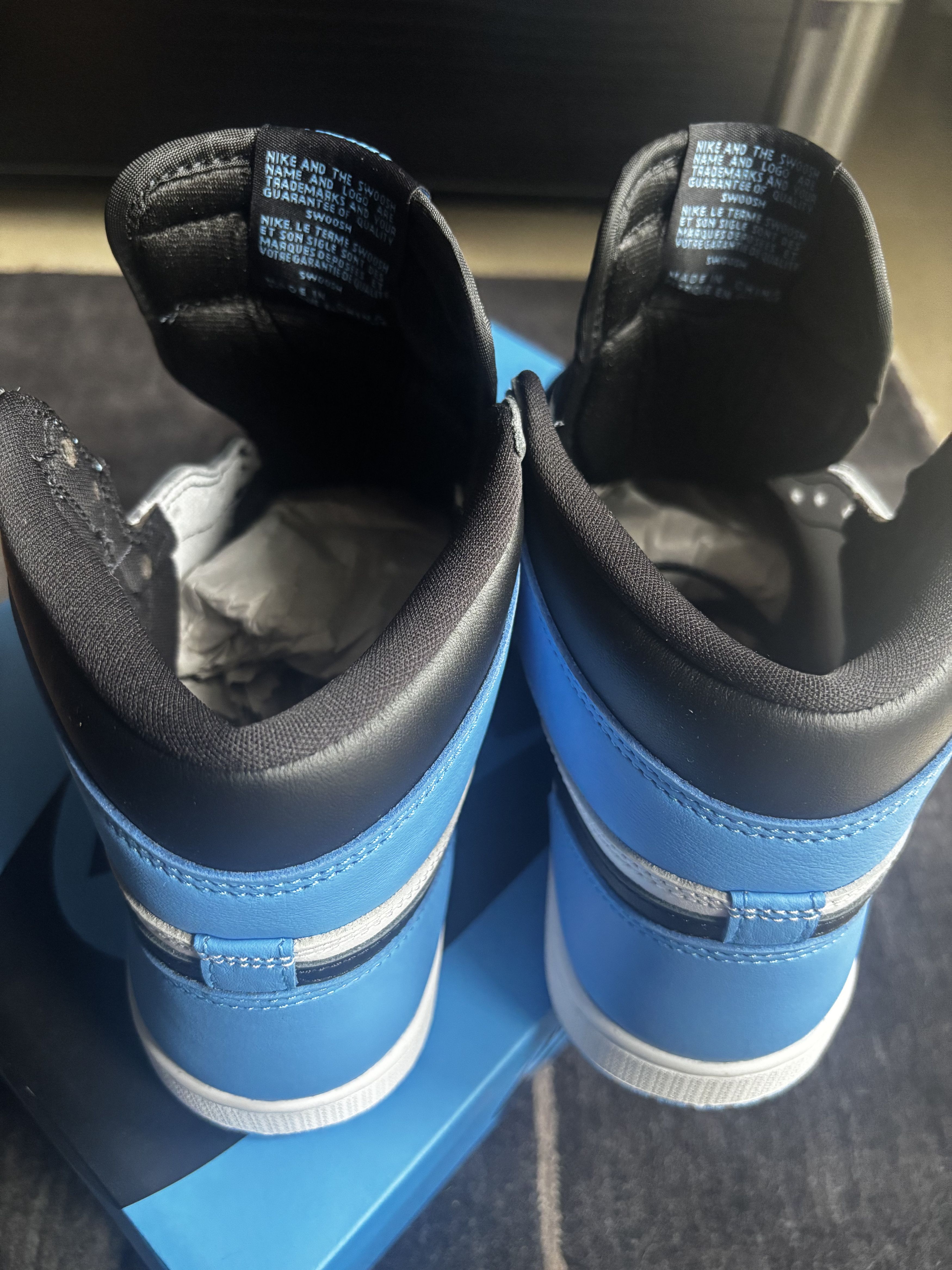 Jordan Brand Nike Air Jordan 1 Retro High UNC Toe 2023 US7.5/EU40.5 Size US 7.5 / EU 40-41 - 7 Thumbnail
