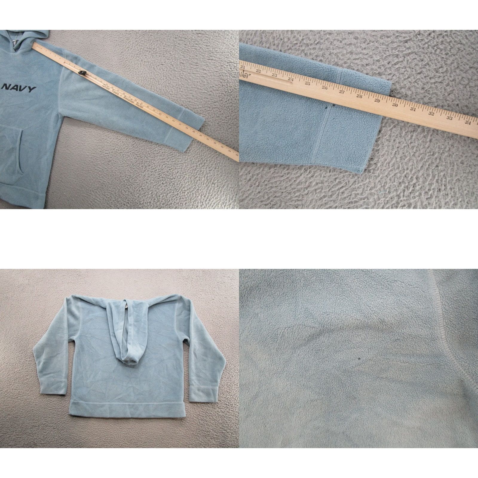 Old Navy VTG Old Navy Blue Fleece Hoodie Sweatshirt Size L Skater Read Mens Hooded Pullover Size US L / EU 52-54 / 3 - 8 Thumbnail